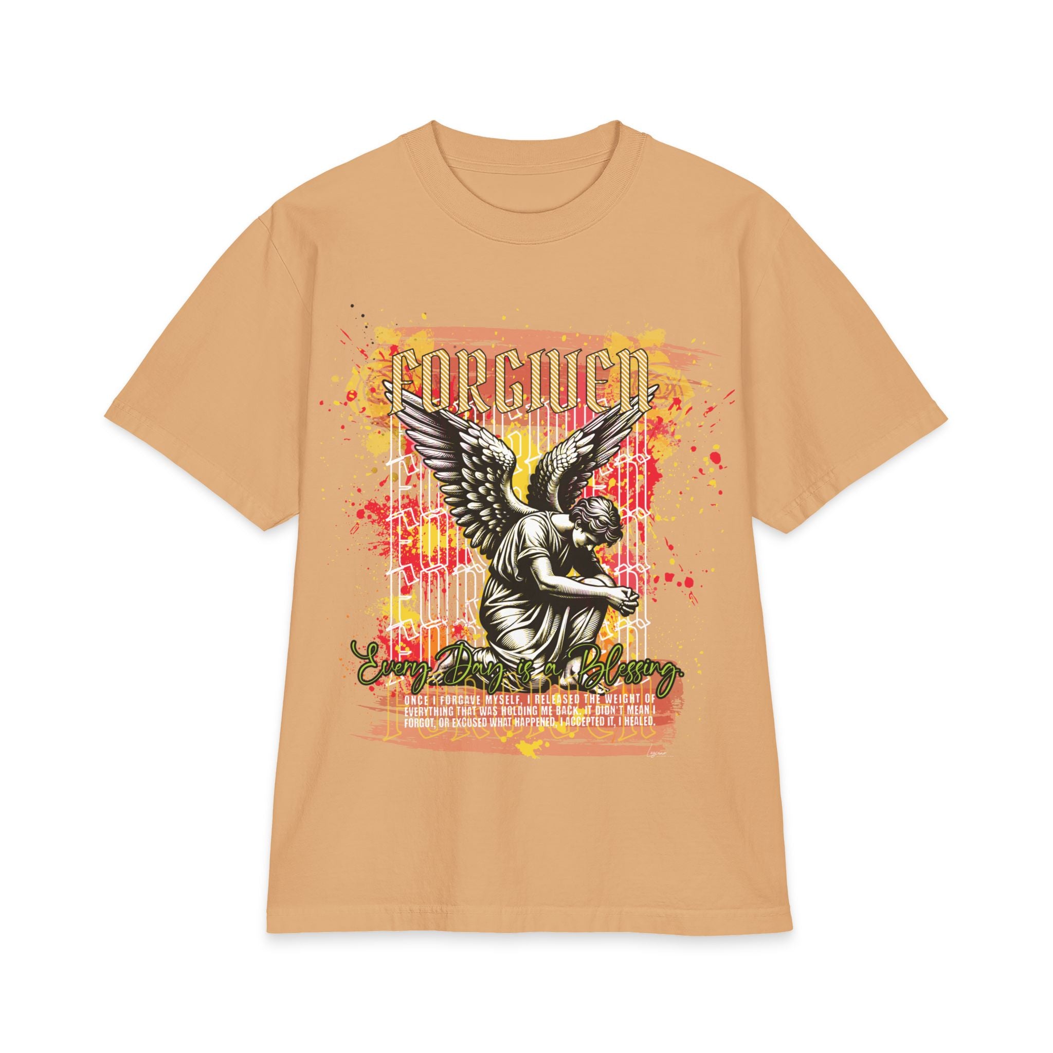 Forgiven Angel Graphic T-Shirt — Vintage Grunge Memorial Tee