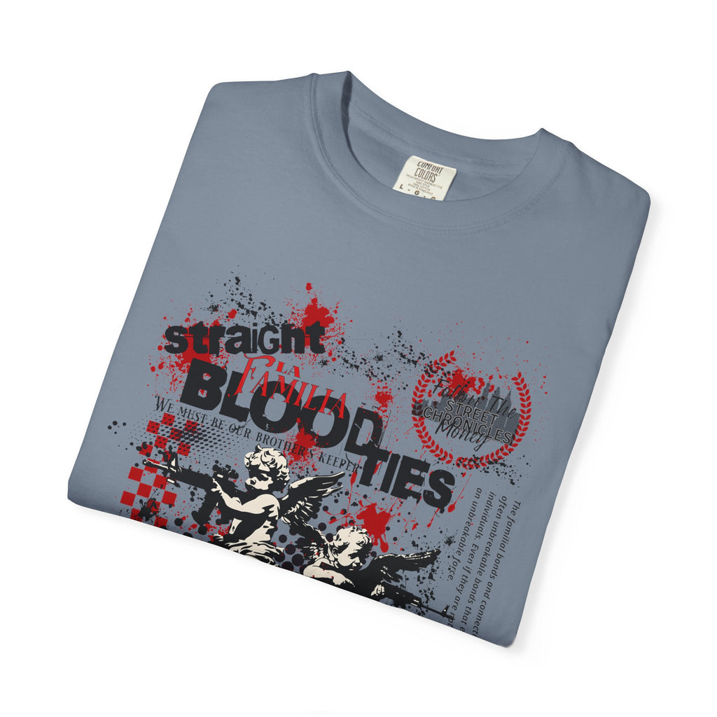 Graphic T-Shirt — 'Blood Ties But Our Head Moves' Punk Grunge Tee