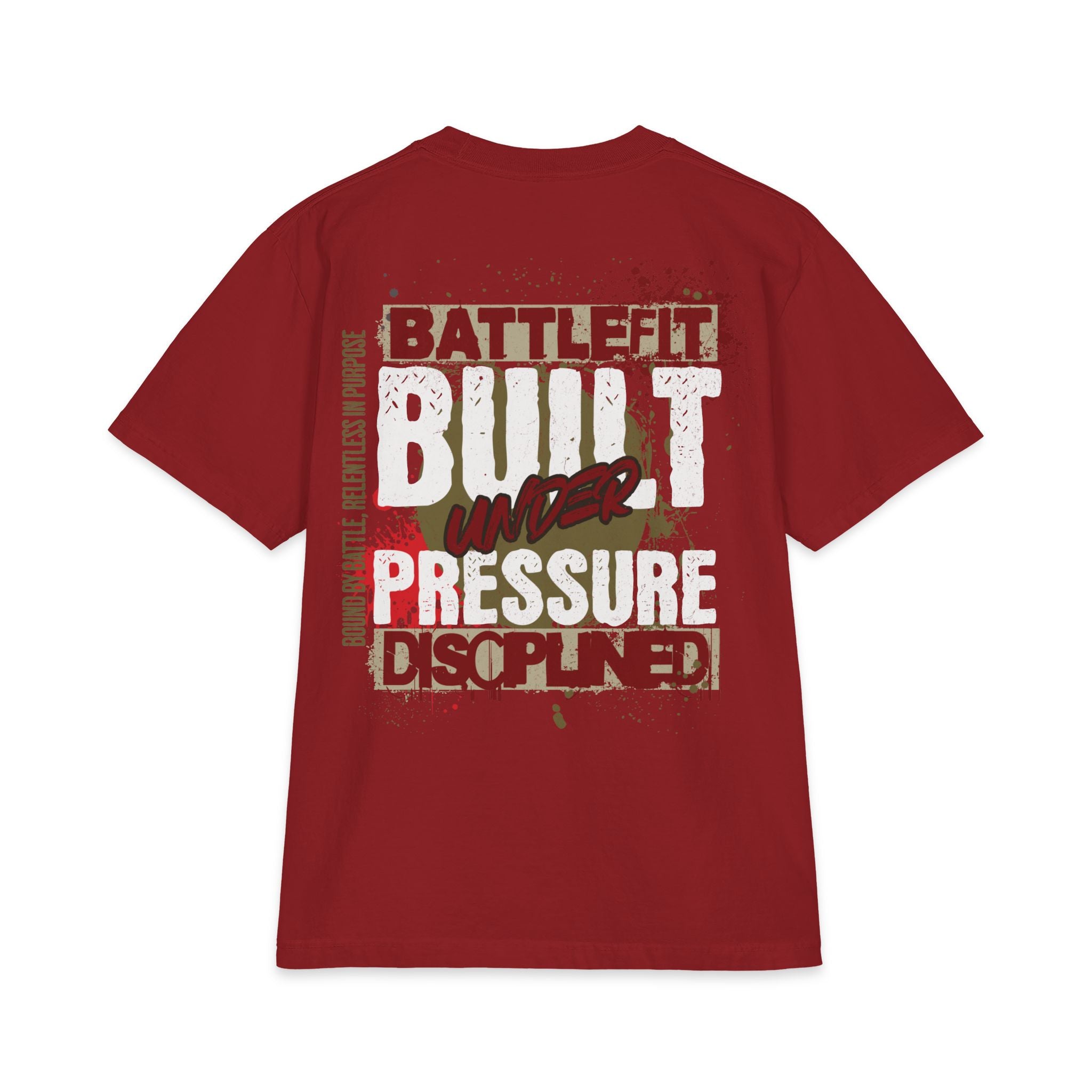 Built Under Pressure Graphic T-Shirt — "Built Under Pressure" Military-Inspired Discipline Tee