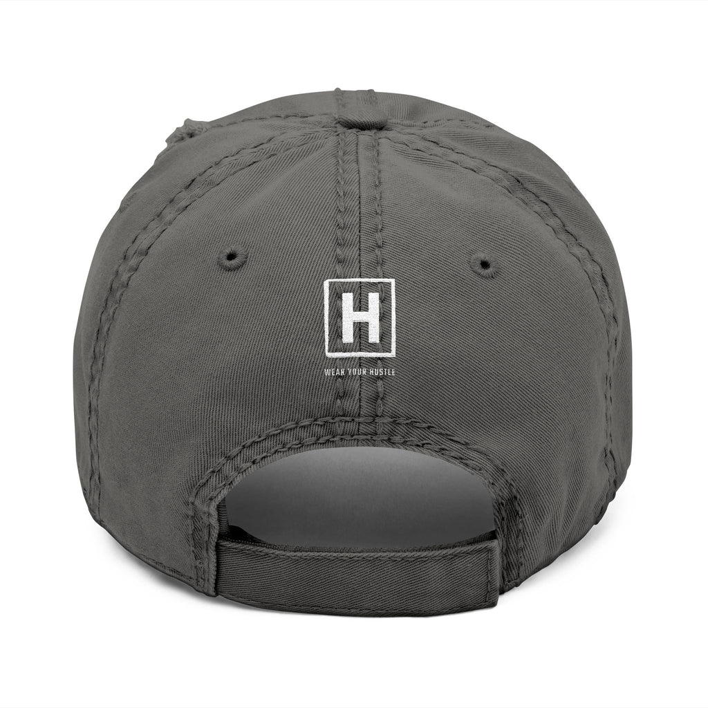 Hustoleros 'Relentless' Distressed Dad Hat - Embroidered Streetwear Cap
