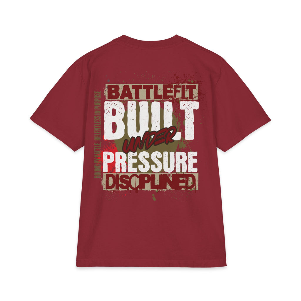 Built Under Pressure Graphic T-Shirt — "Built Under Pressure" Military-Inspired Discipline Tee