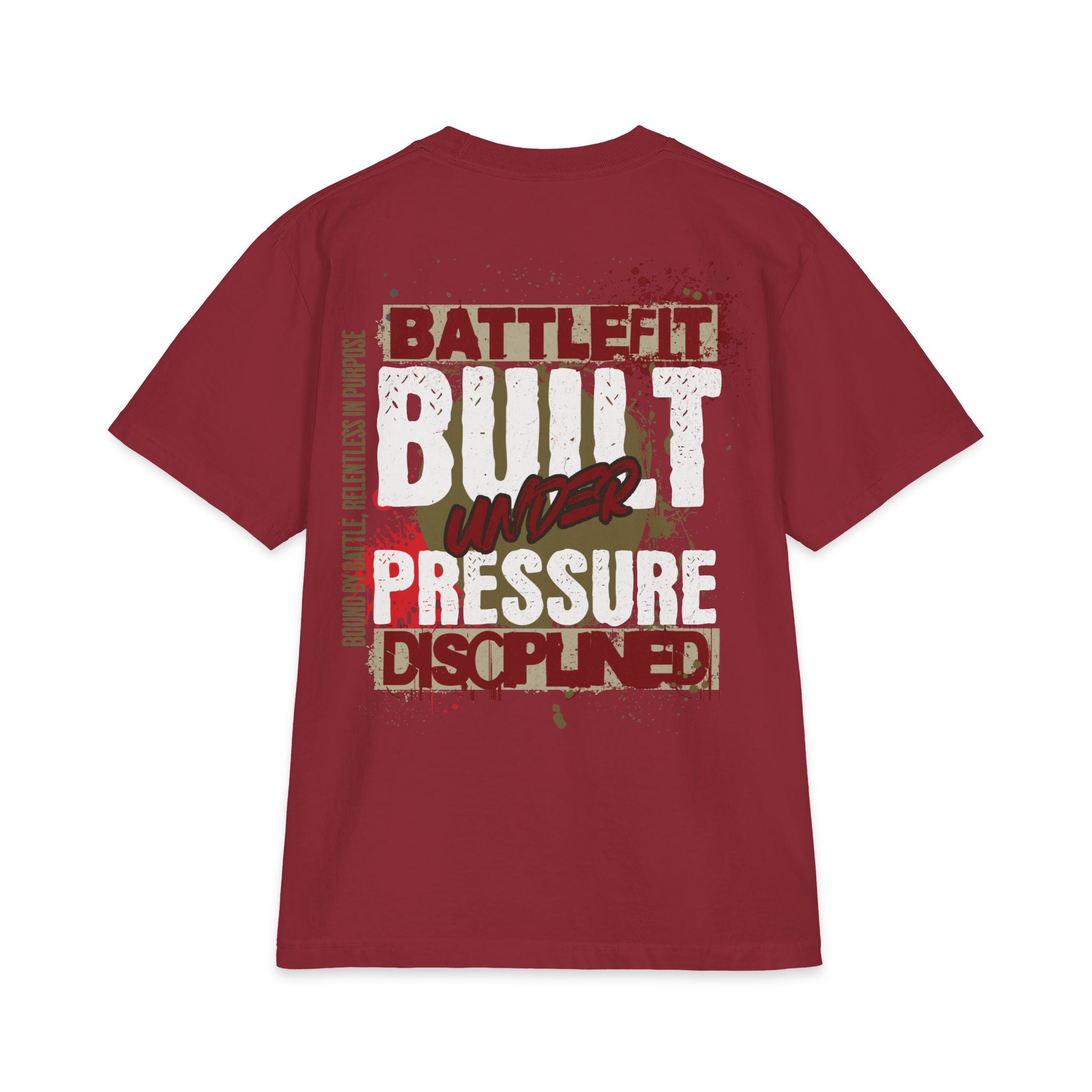 Built Under Pressure Graphic T-Shirt — "Built Under Pressure" Military-Inspired Discipline Tee