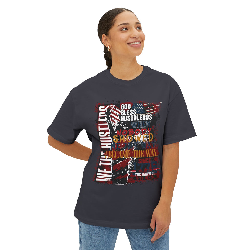 God Bless Hustlers – “We The Hustlers” Oversized Boxy Tee