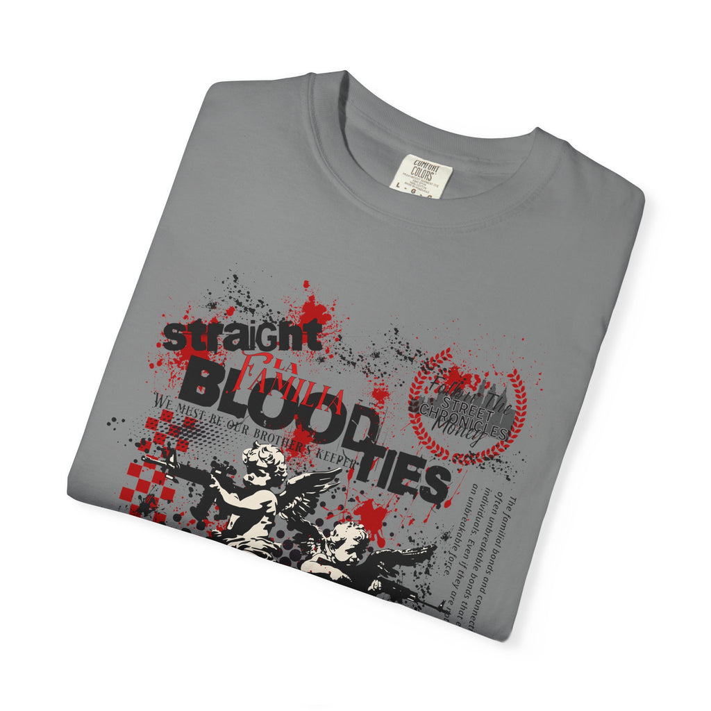 Graphic T-Shirt — 'Blood Ties But Our Head Moves' Punk Grunge Tee