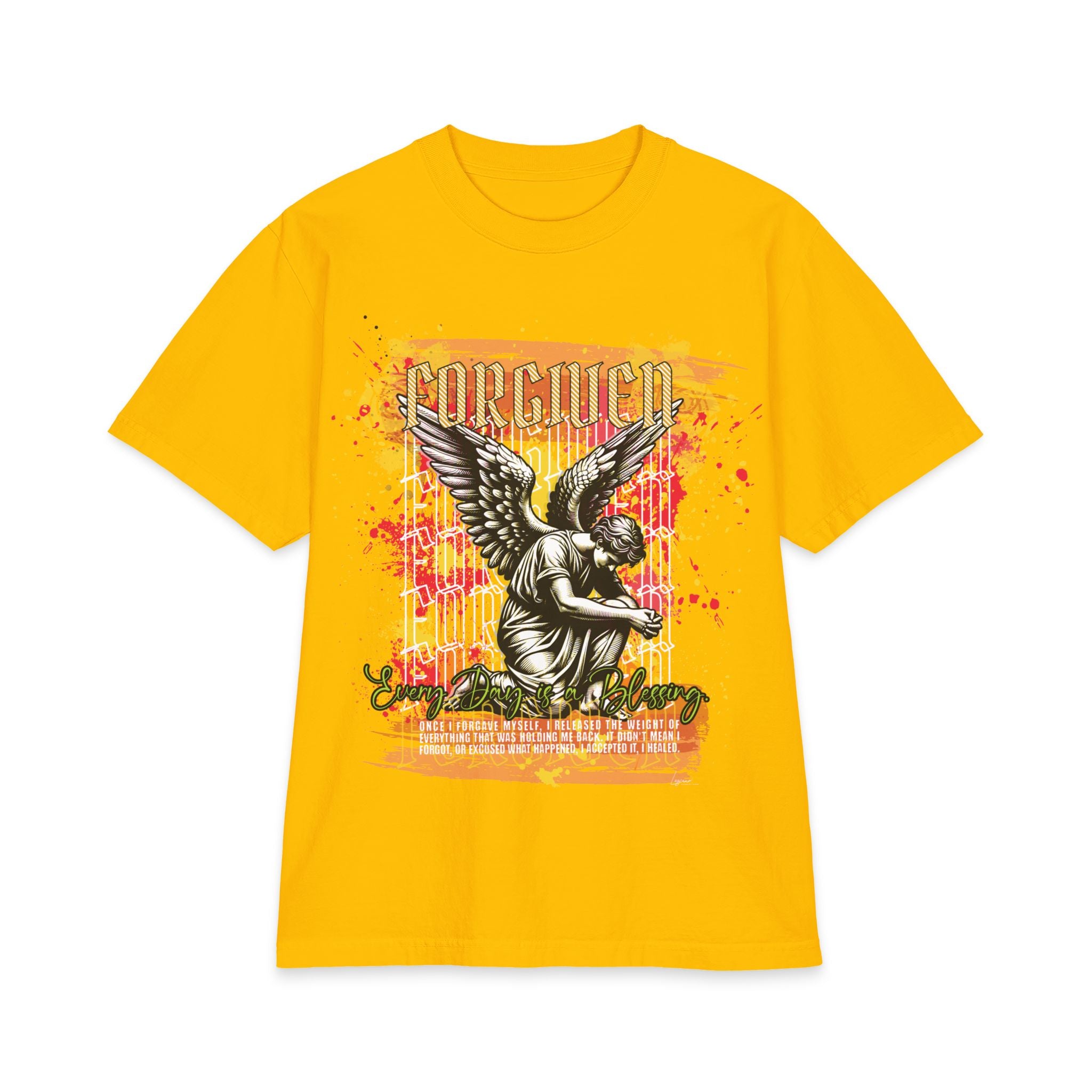Forgiven Angel Graphic T-Shirt — Vintage Grunge Memorial Tee