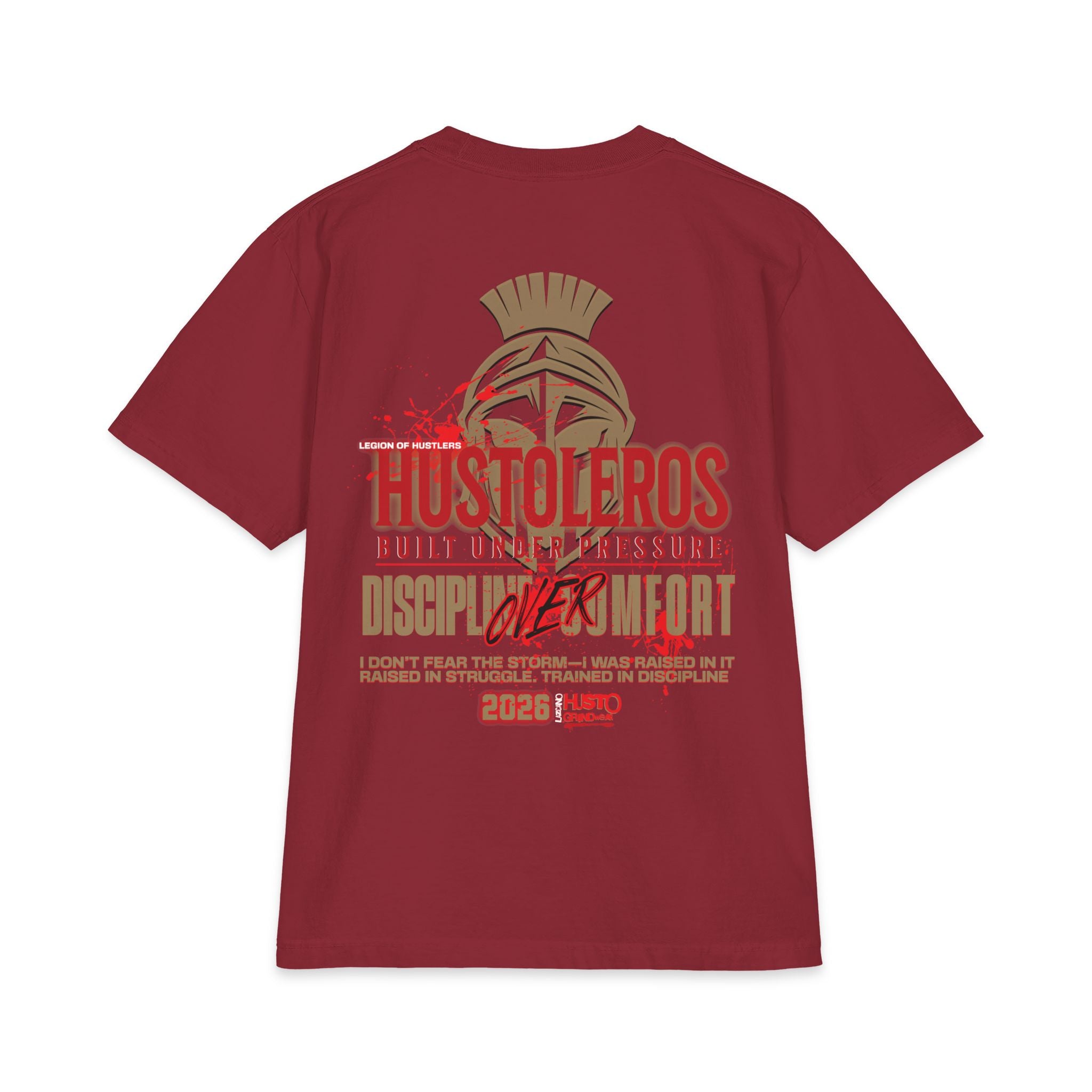 Discipline Over Comfort Tee: Hustoleros Edition