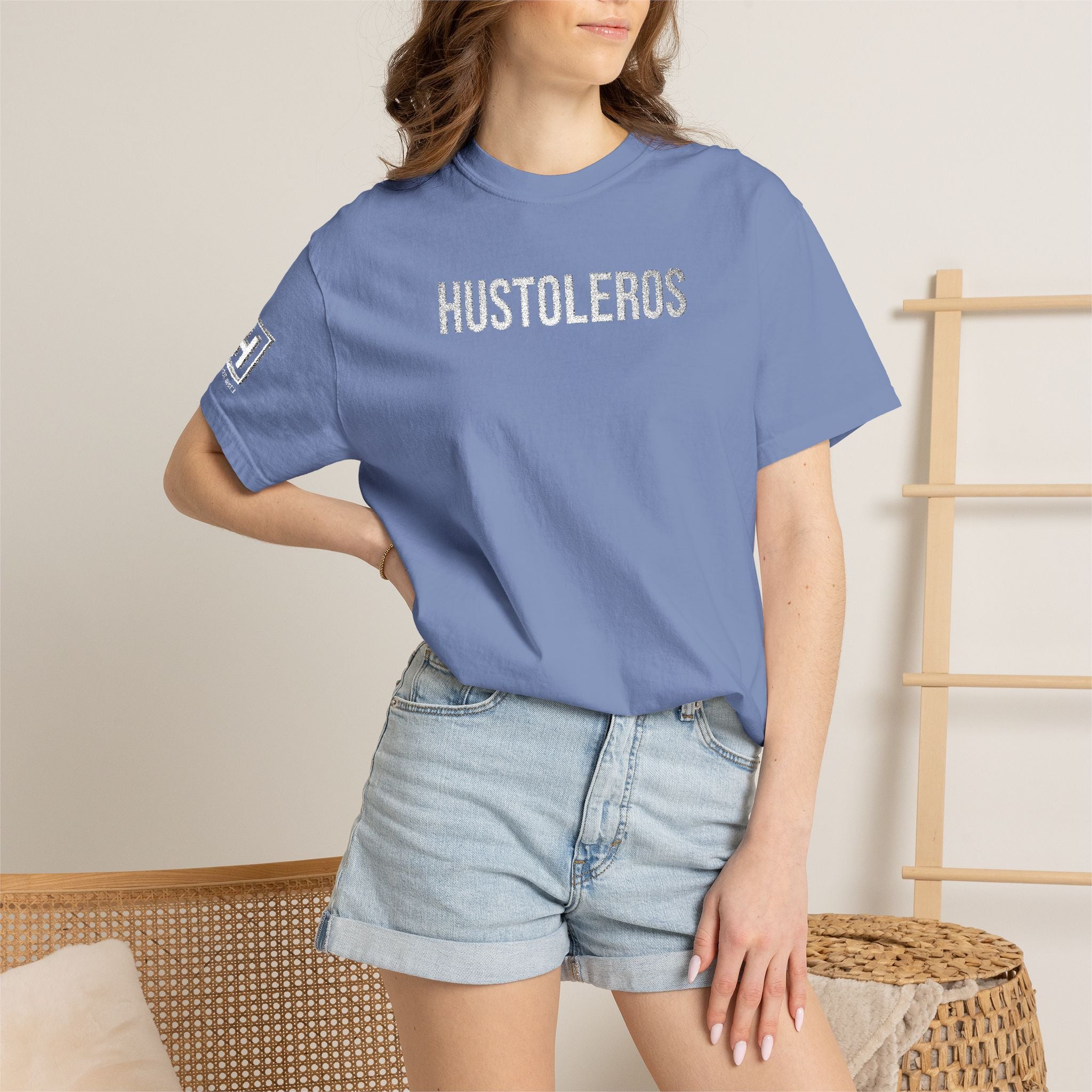 Hustleros Vintage Embroidery Tee