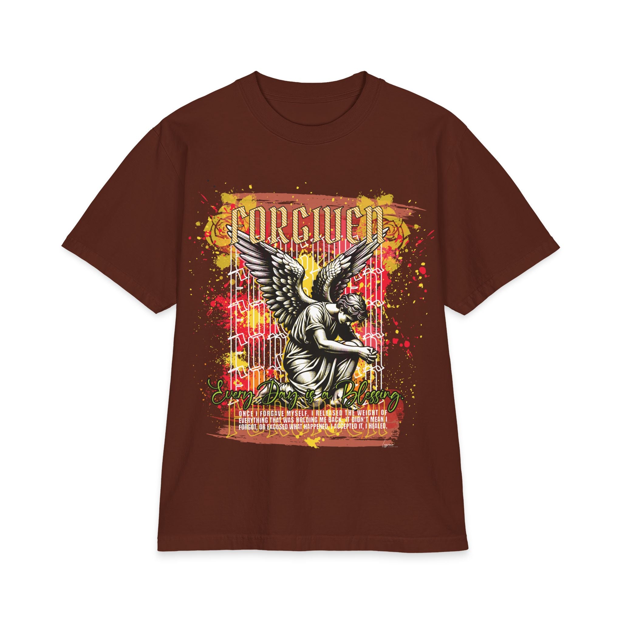Forgiven Angel Graphic T-Shirt — Vintage Grunge Memorial Tee
