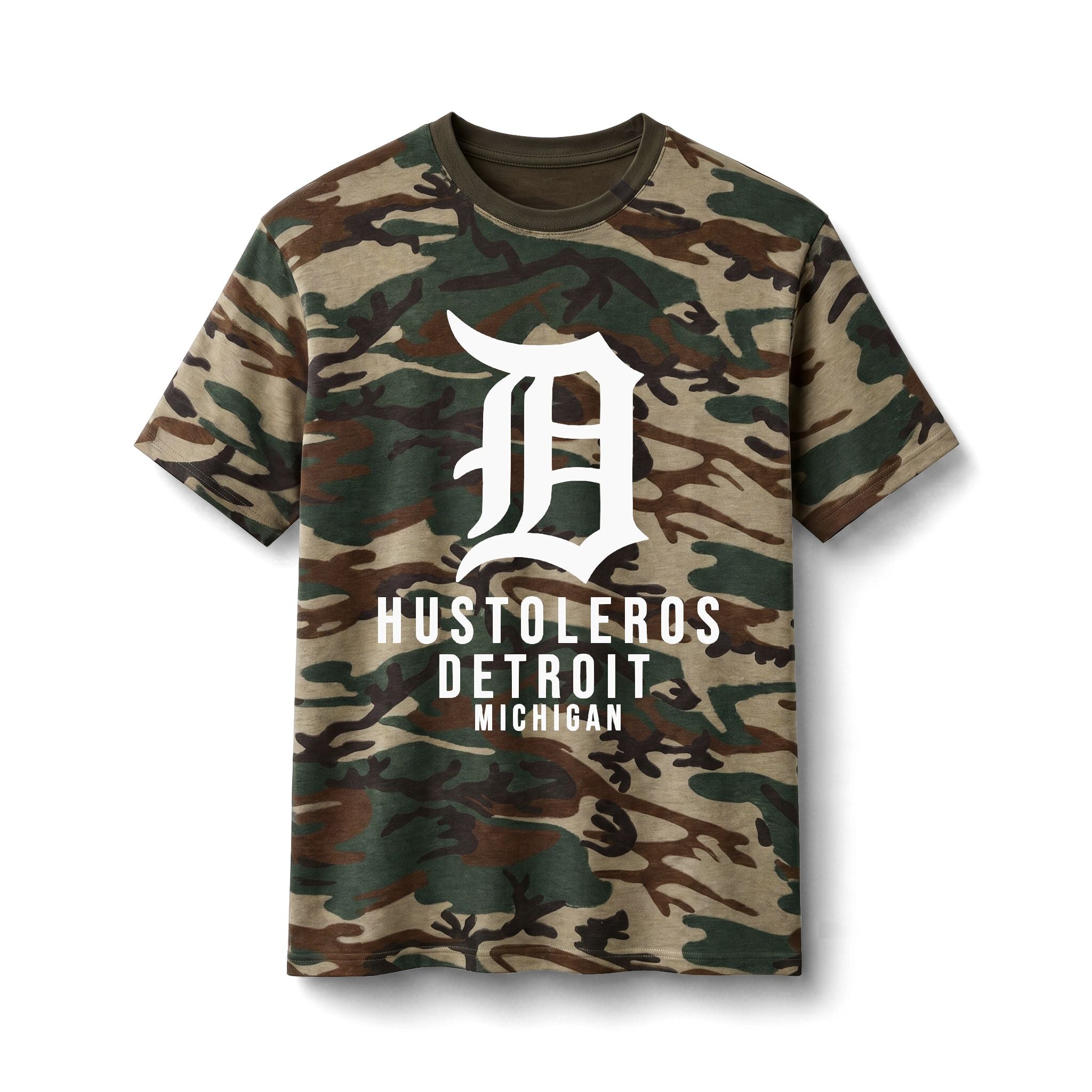 Detroit Hustleros Camo Tee