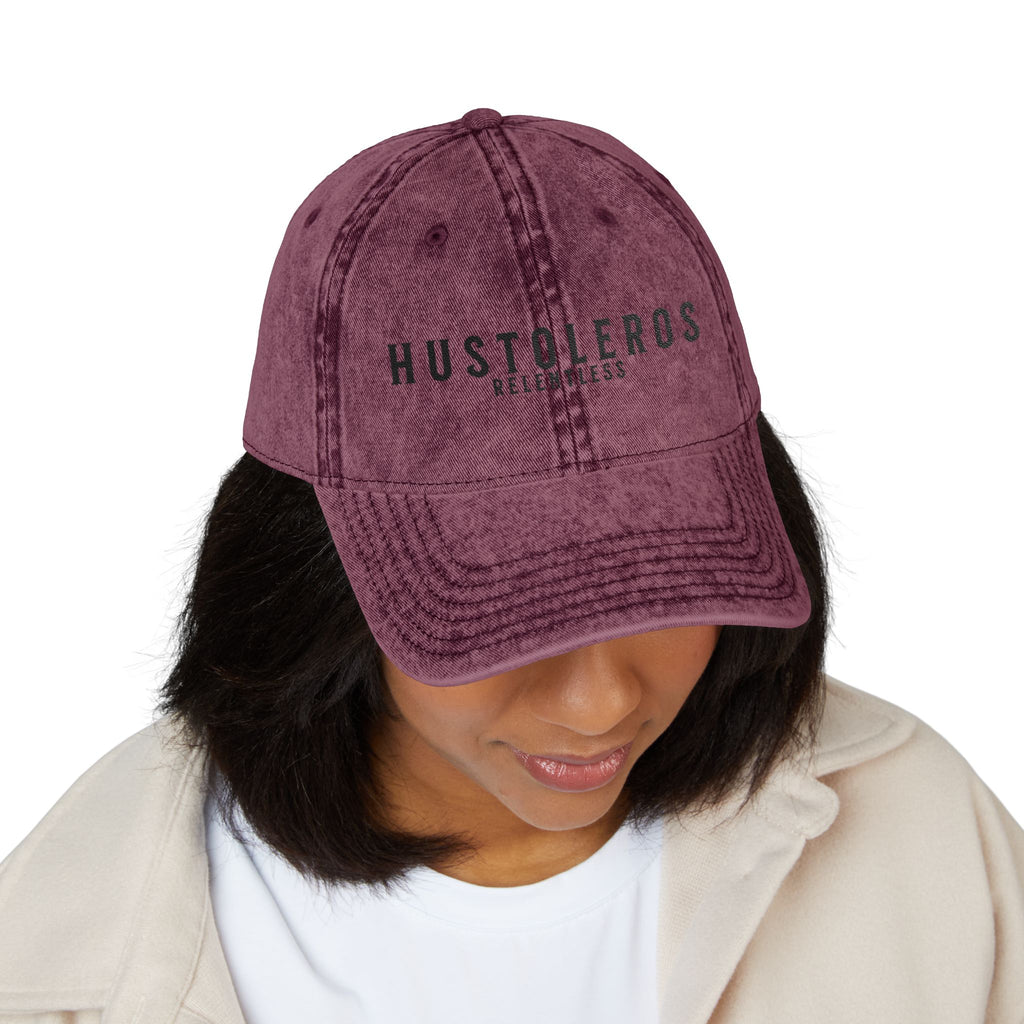 Hustoleros VintageDistressed Embroidered Cap