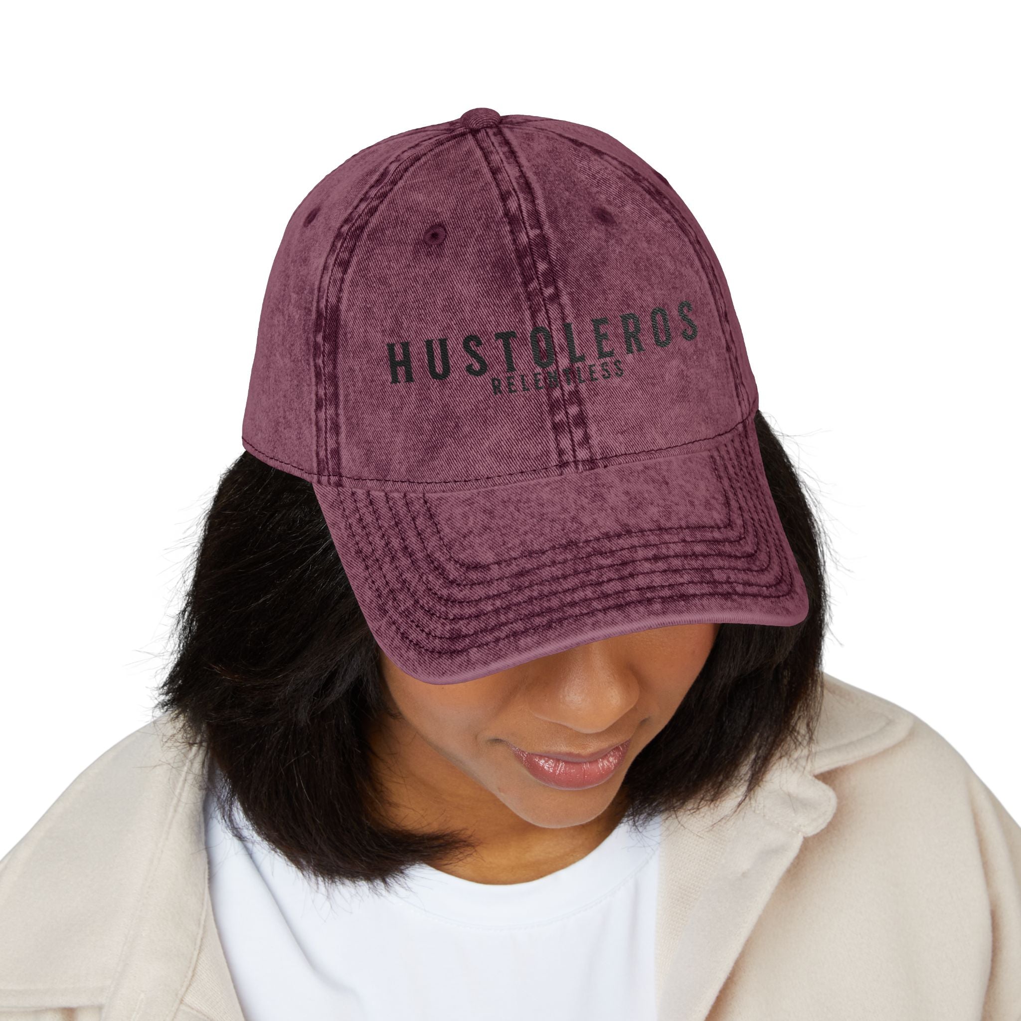 Hustoleros VintageDistressed Embroidered Cap