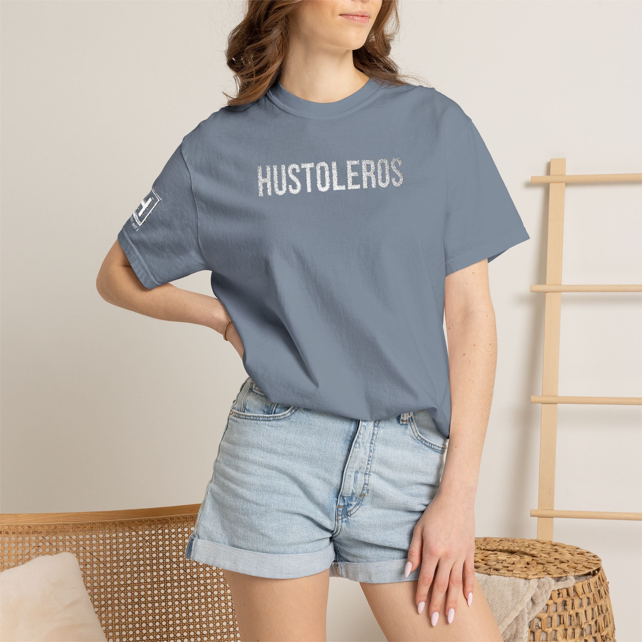 Hustleros Vintage Embroidery Tee