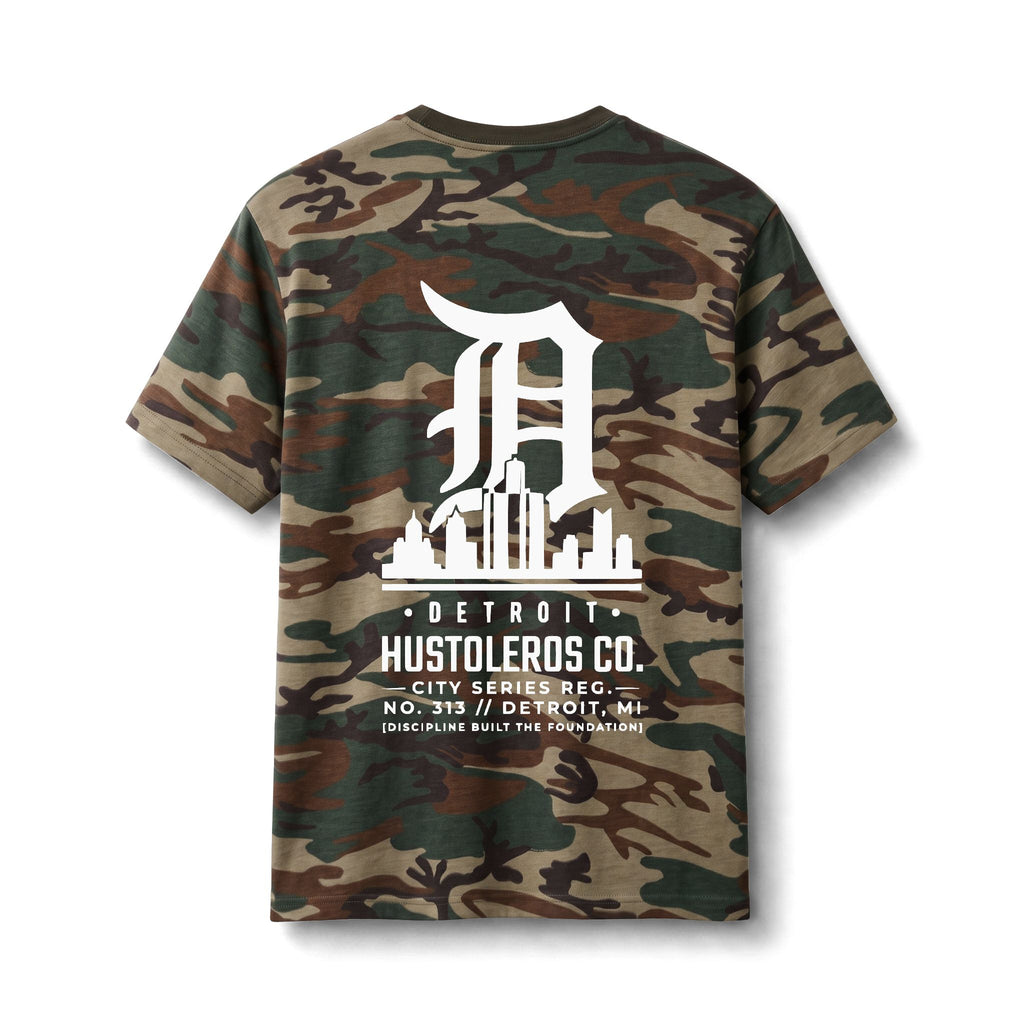 Detroit Hustleros Camo Tee