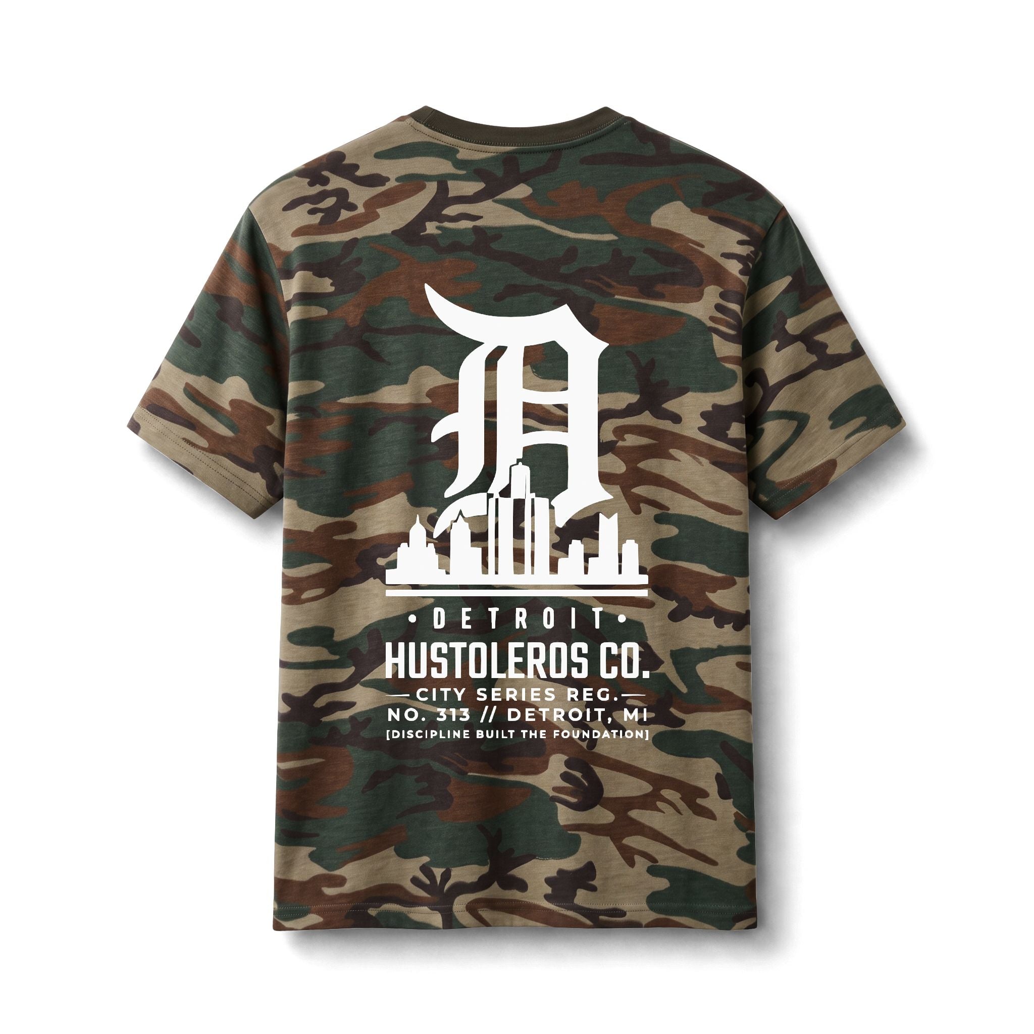 Detroit Hustleros Camo Tee