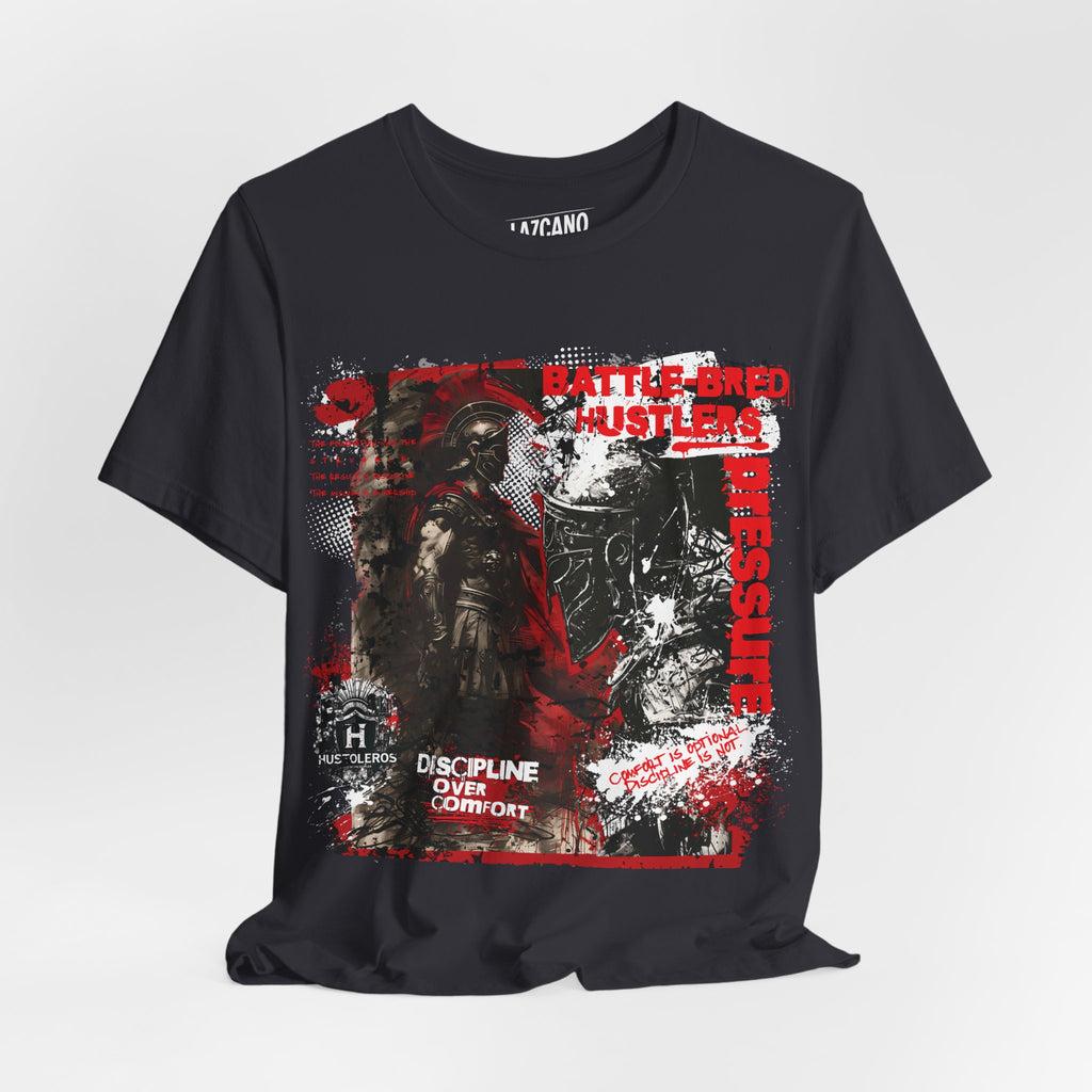 Discipline Over Comfort Tee: Hustoleros Edition – Battle-Bred Hustlers