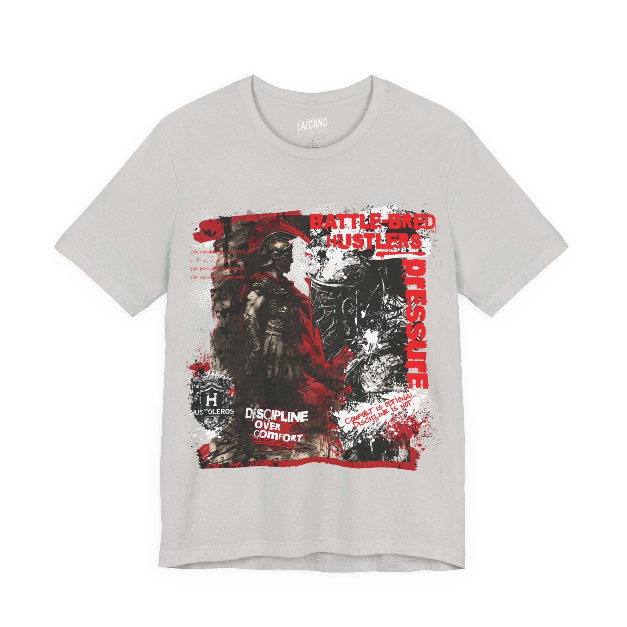 Discipline Over Comfort Tee: Hustoleros Edition – Battle-Bred Hustlers