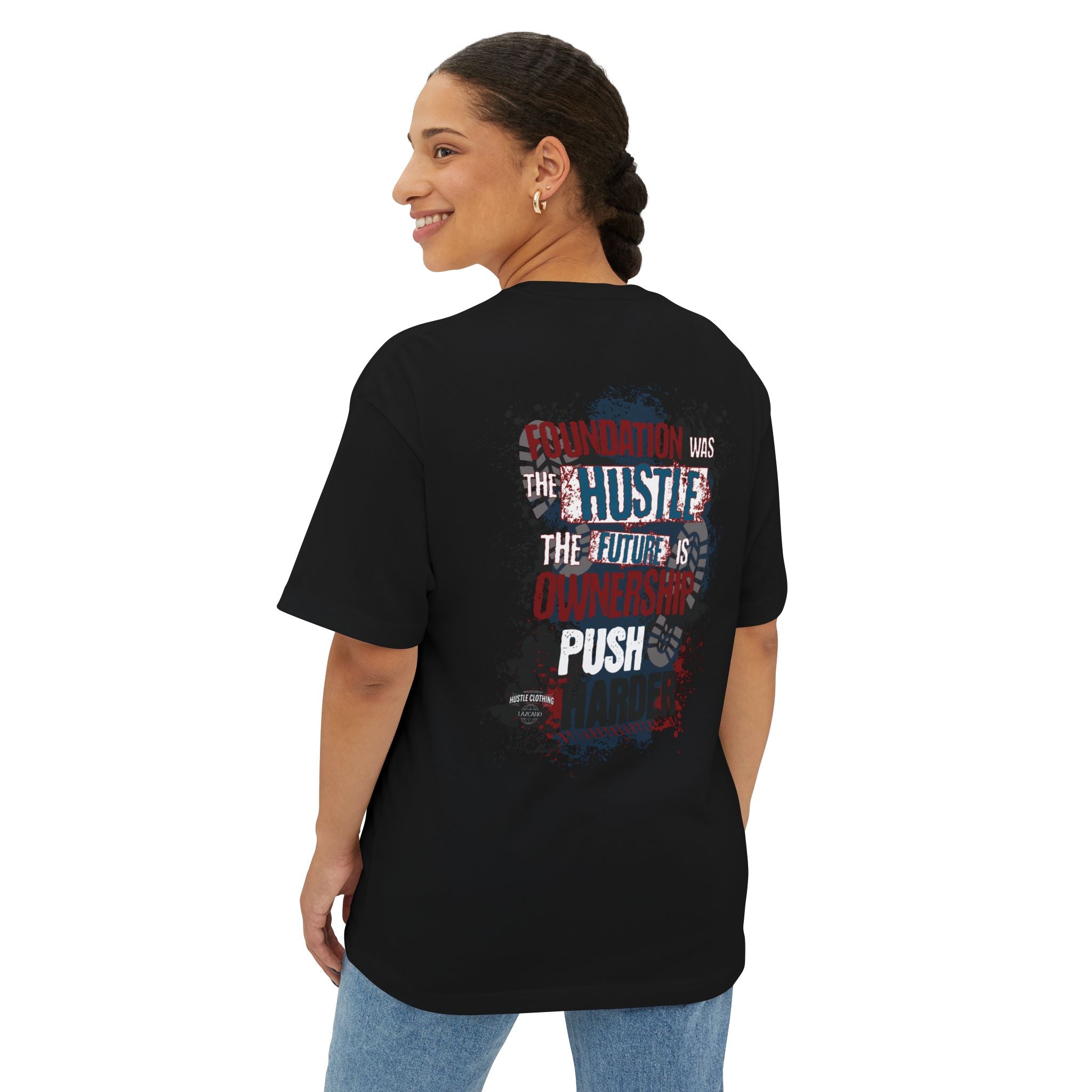 God Bless Hustlers – “We The Hustlers” Oversized Boxy Tee