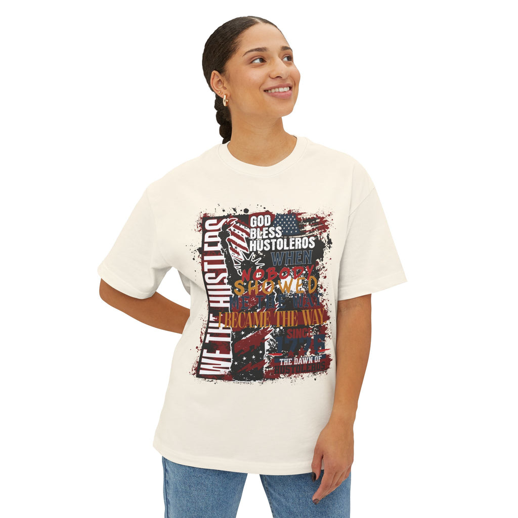 God Bless Hustlers – “We The Hustlers” Oversized Boxy Tee