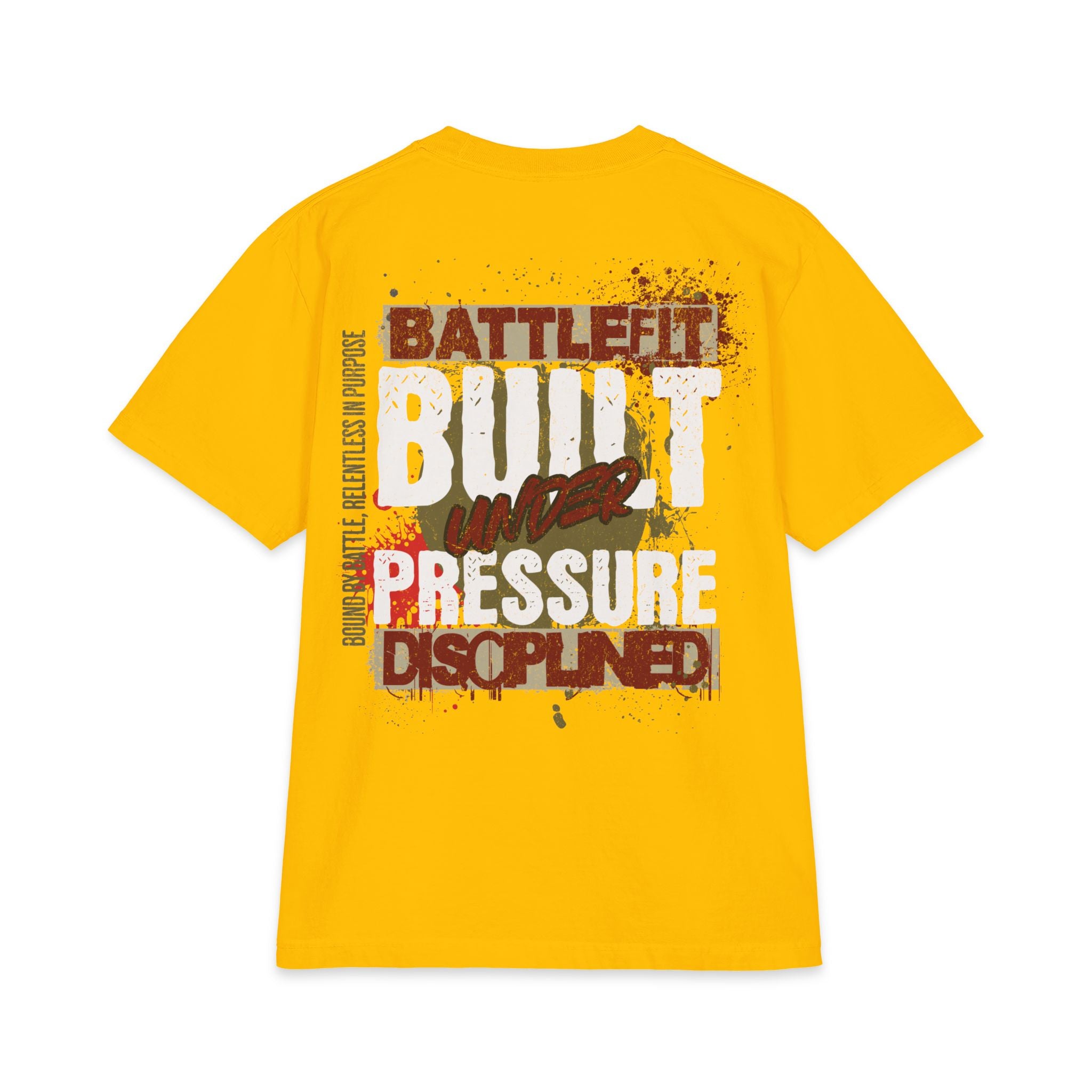 Built Under Pressure Graphic T-Shirt — "Built Under Pressure" Military-Inspired Discipline Tee