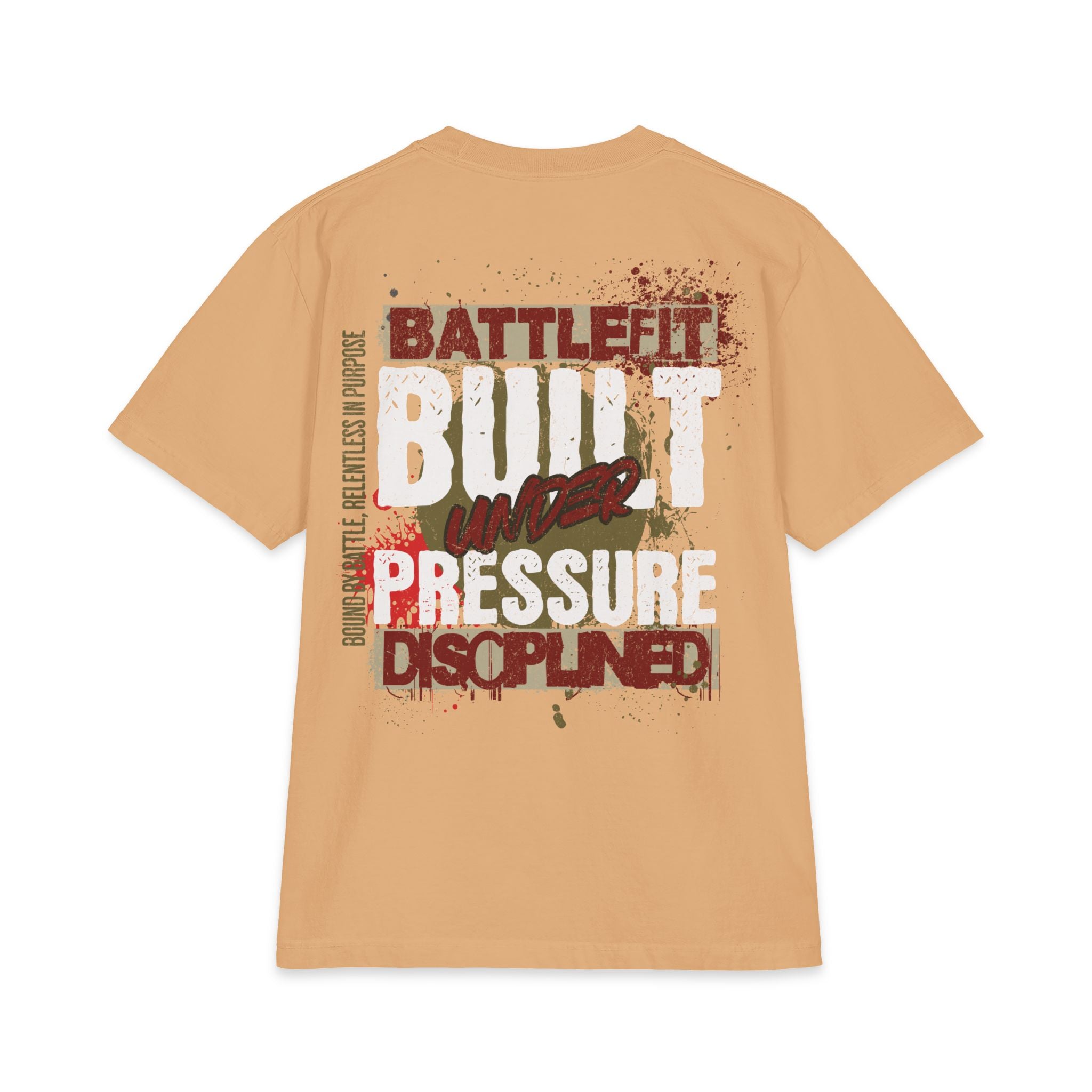 Built Under Pressure Graphic T-Shirt — "Built Under Pressure" Military-Inspired Discipline Tee