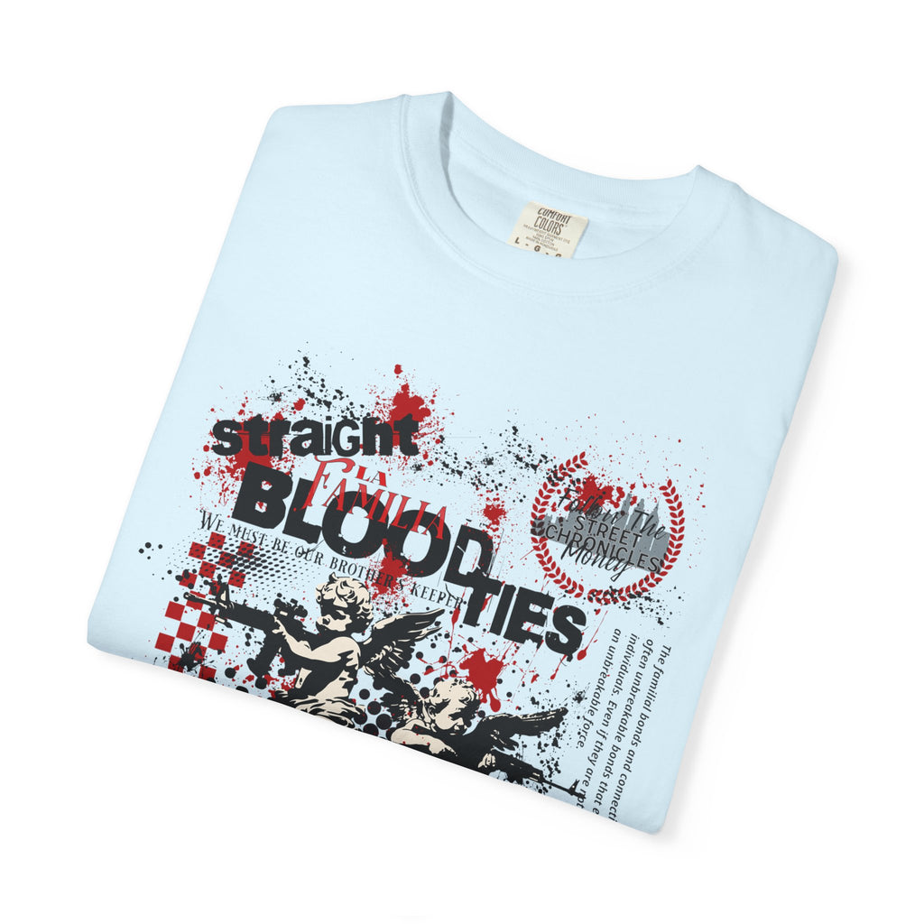Graphic T-Shirt — 'Blood Ties But Our Head Moves' Punk Grunge Tee