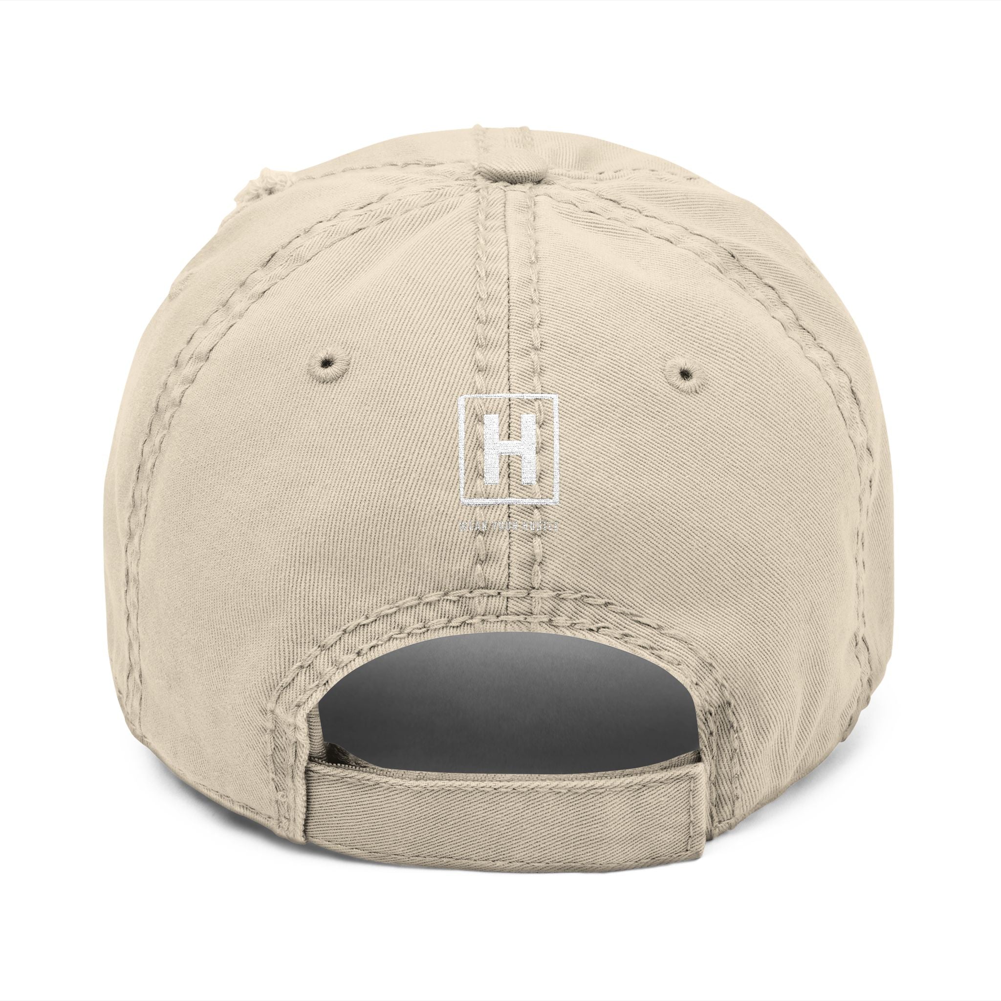 Hustoleros 'Relentless' Distressed Dad Hat - Embroidered Streetwear Cap