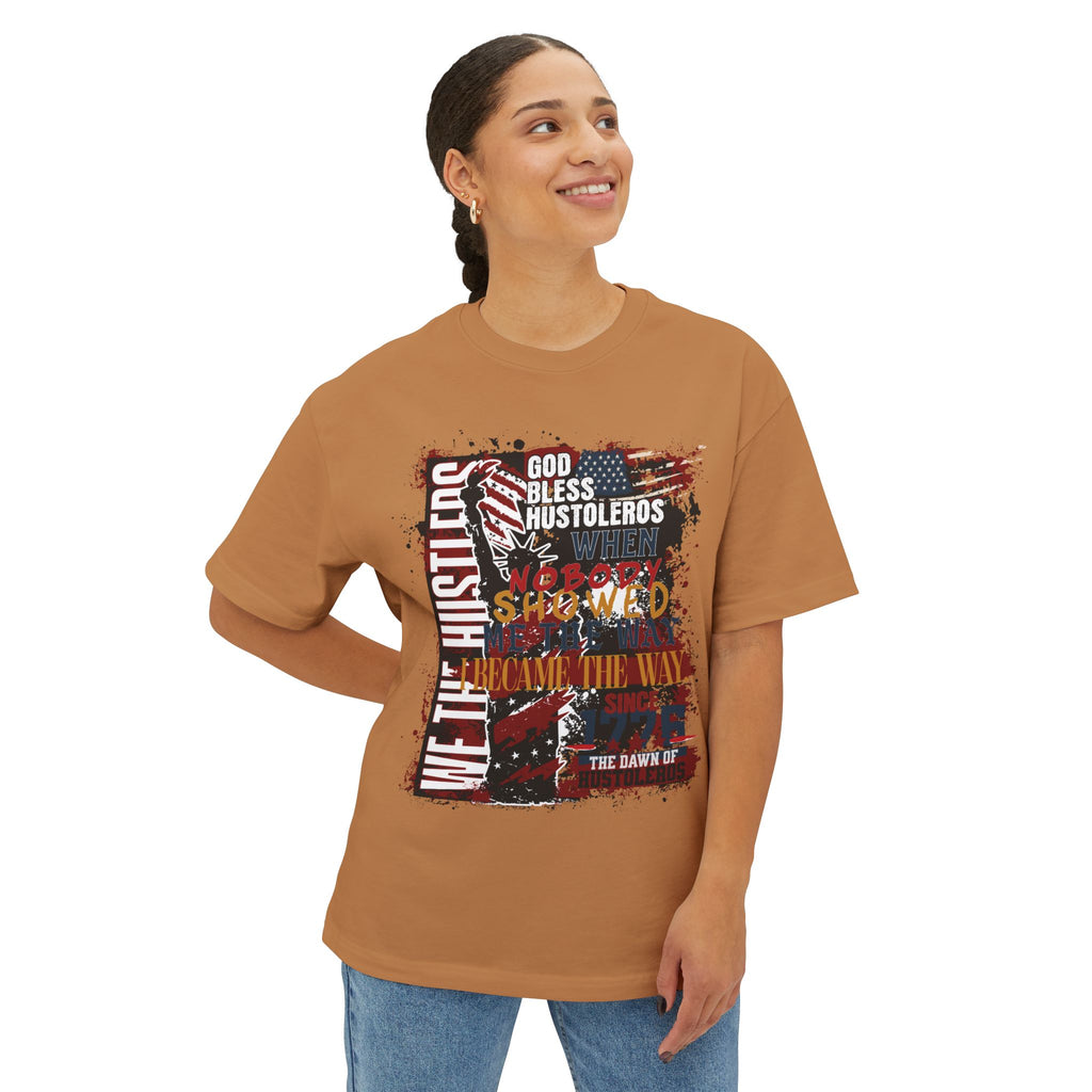 God Bless Hustlers – “We The Hustlers” Oversized Boxy Tee
