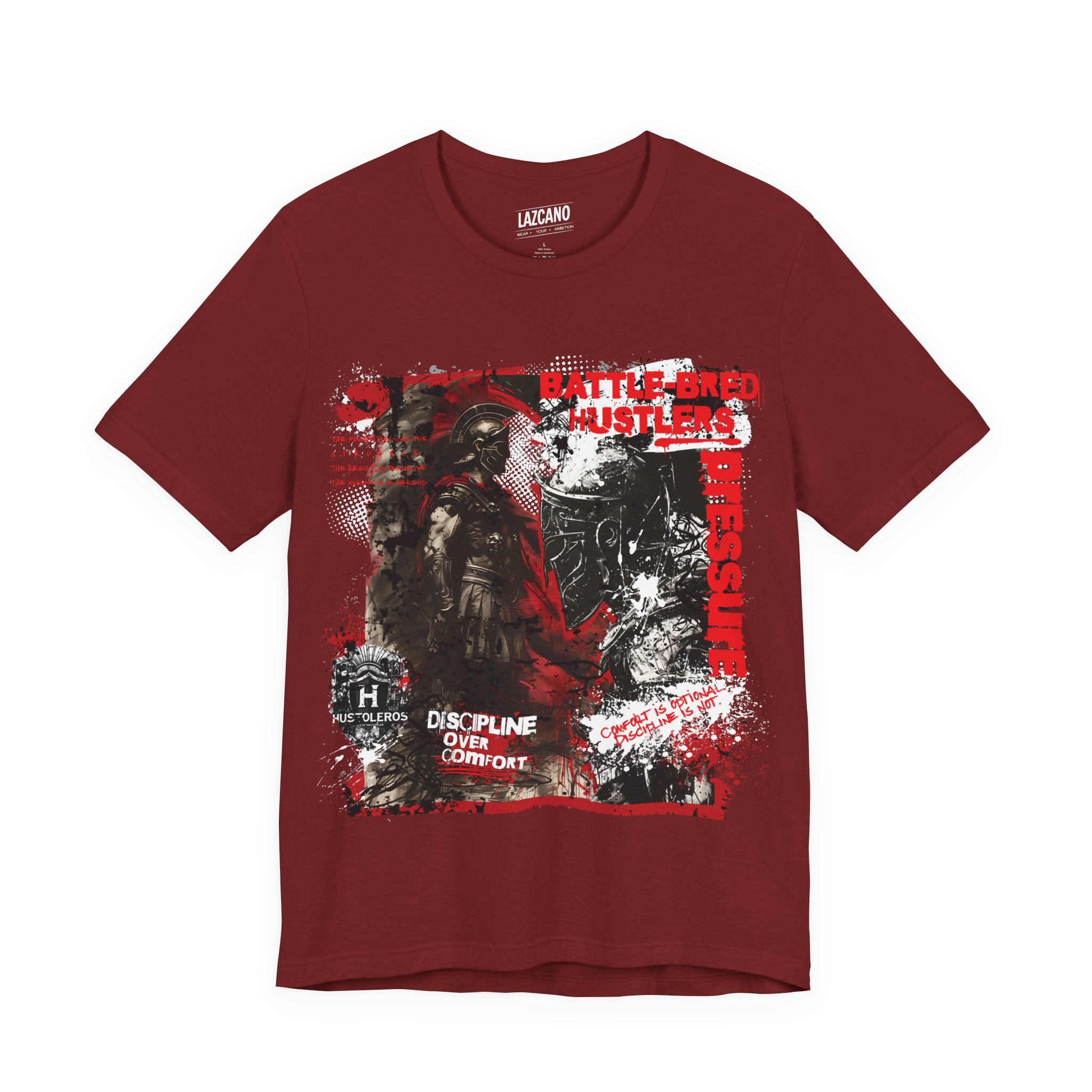 Discipline Over Comfort Tee: Hustoleros Edition – Battle-Bred Hustlers