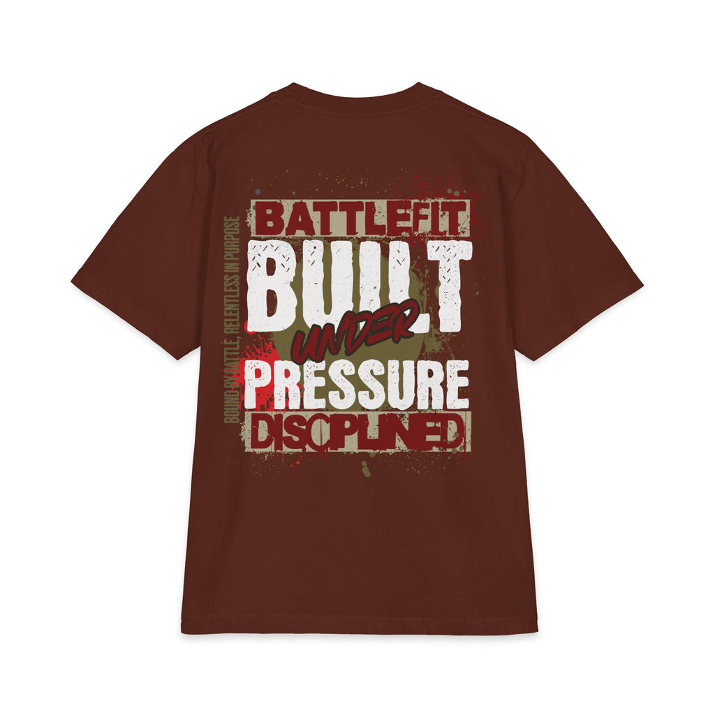 Built Under Pressure Graphic T-Shirt — "Built Under Pressure" Military-Inspired Discipline Tee