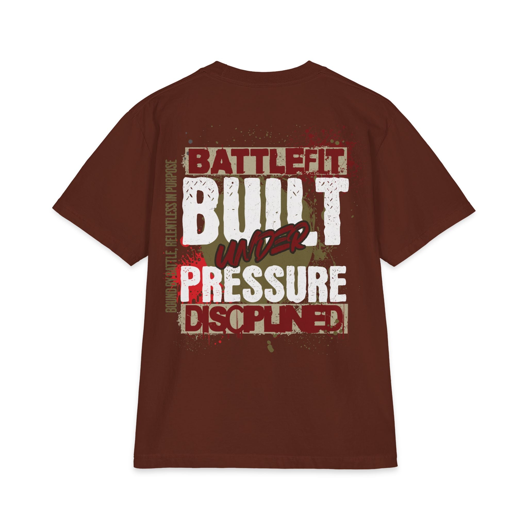 Built Under Pressure Graphic T-Shirt — "Built Under Pressure" Military-Inspired Discipline Tee