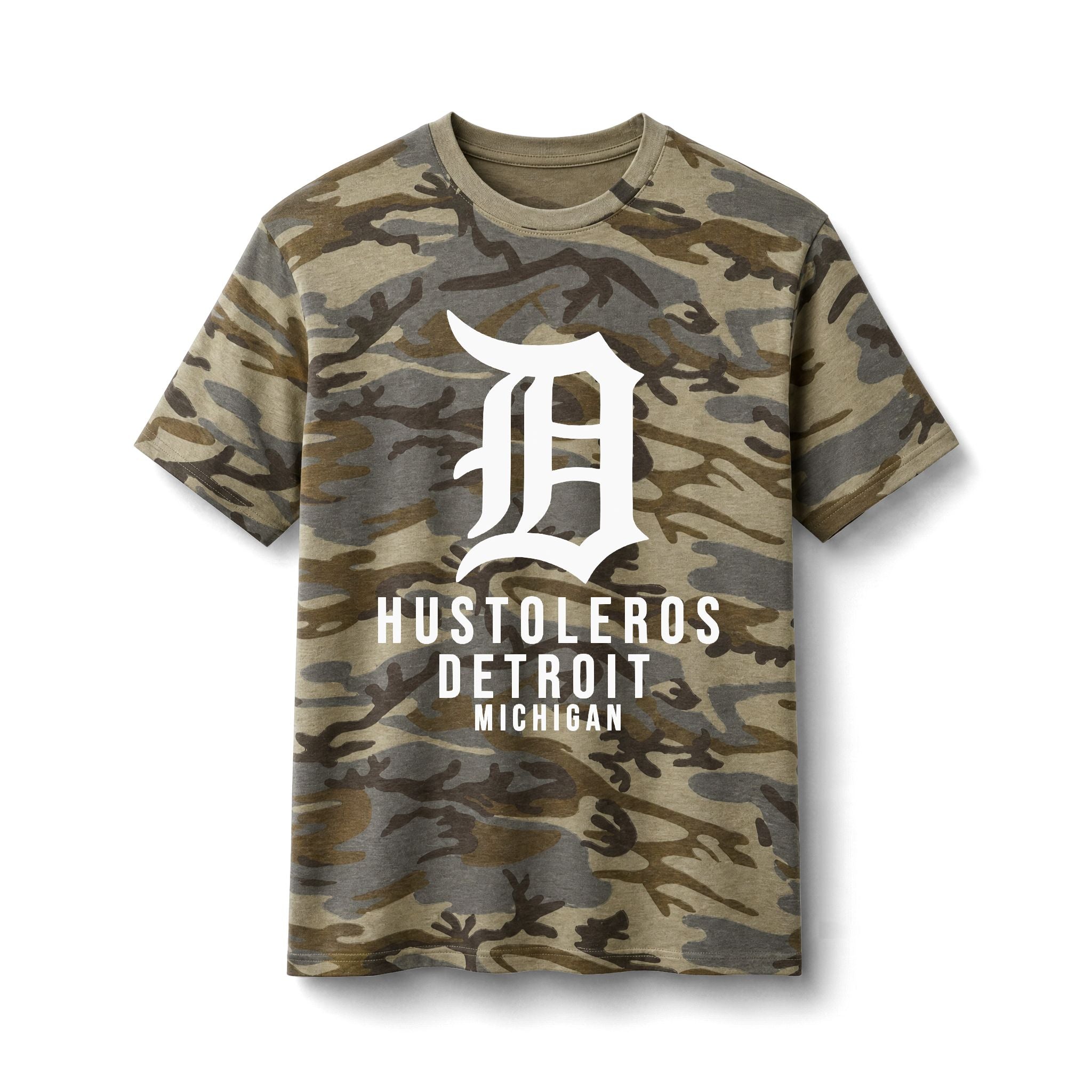 Detroit Hustleros Camo Tee