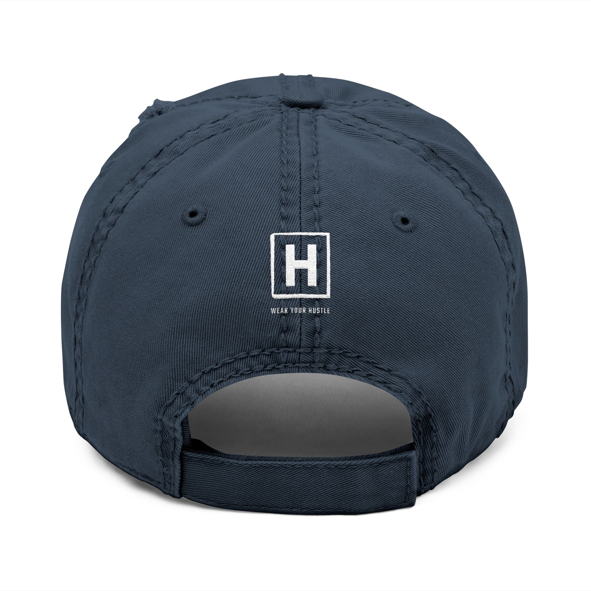 Hustoleros 'Relentless' Distressed Dad Hat - Embroidered Streetwear Cap