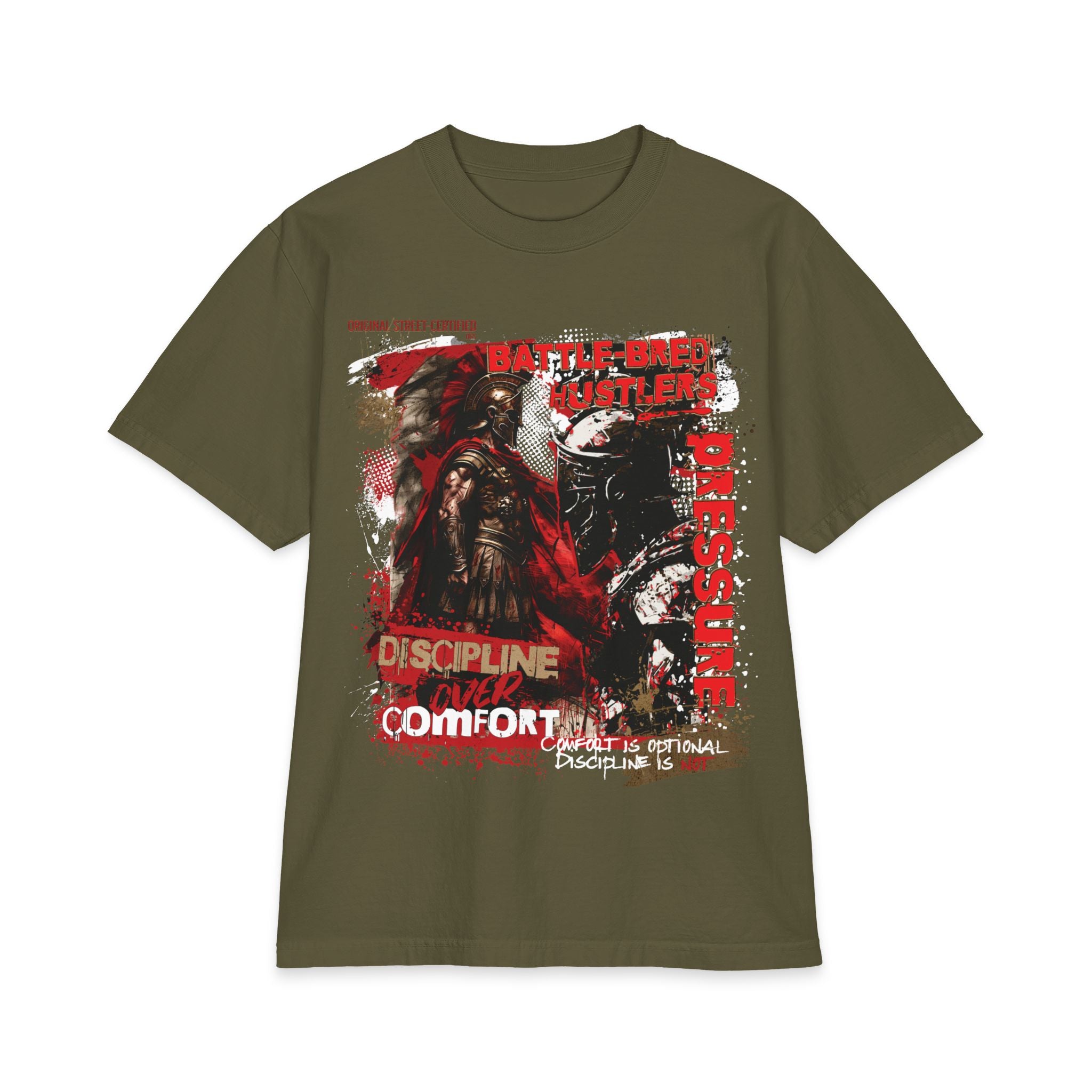 Built Under Pressure Graphic T-Shirt — "Built Under Pressure" Military-Inspired Discipline Tee