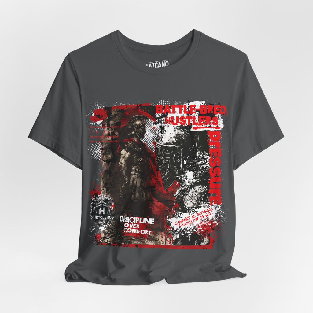 Discipline Over Comfort Tee: Hustoleros Edition – Battle-Bred Hustlers