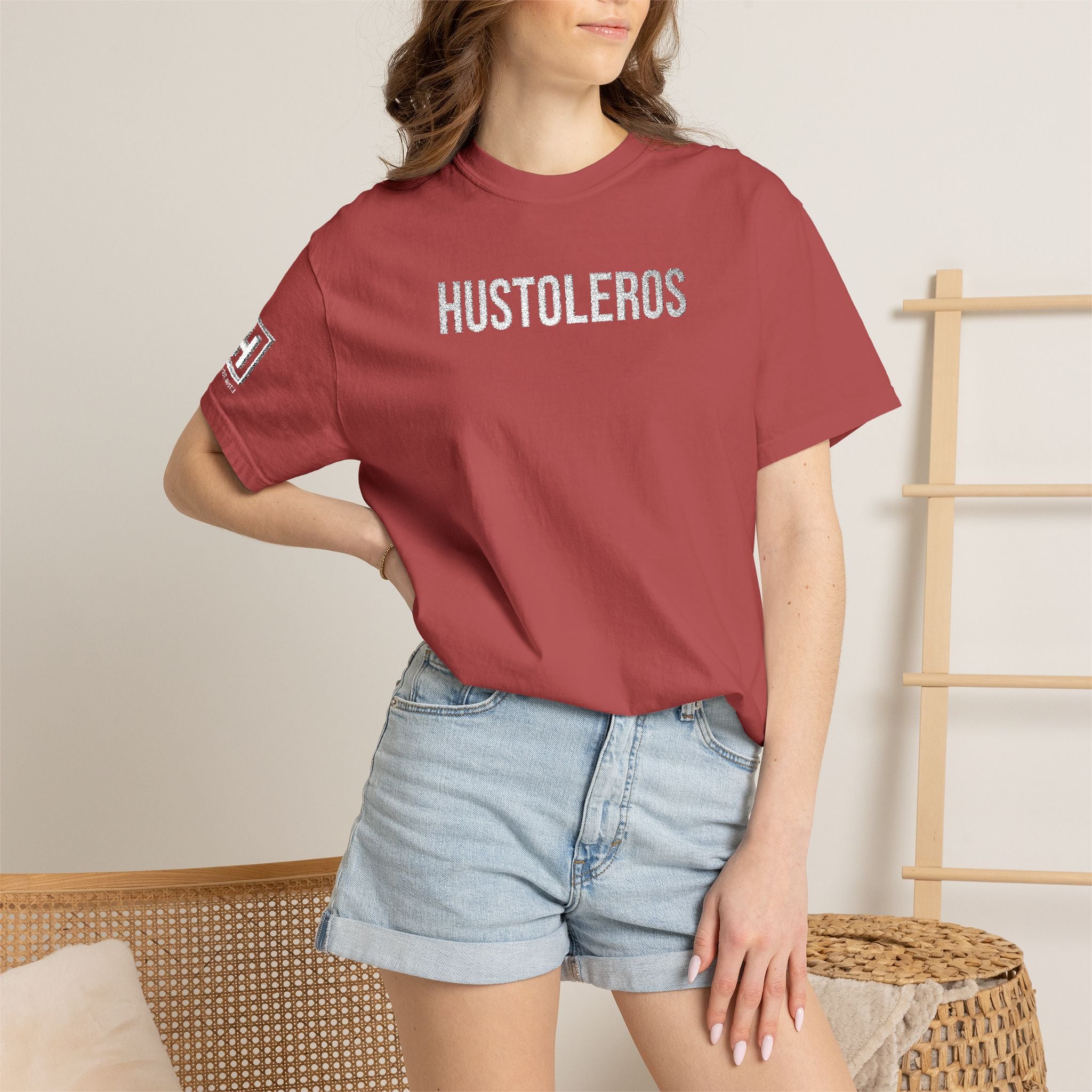 Hustleros Vintage Embroidery Tee