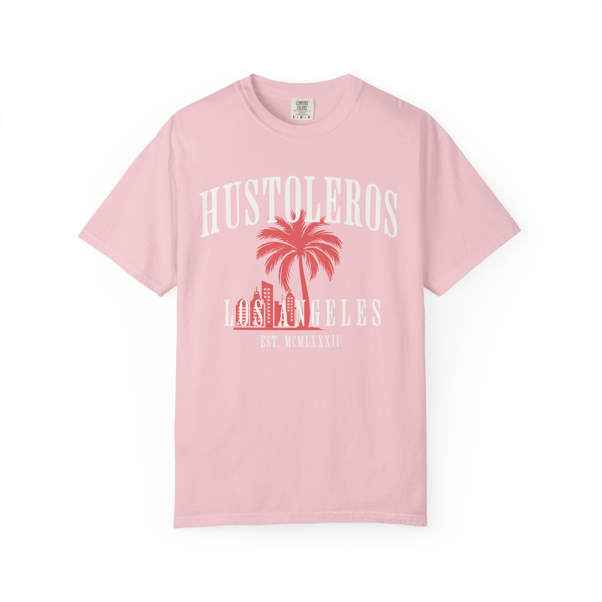 Hustoleros Los Angeles T-Shirt — Vintage Palm Graphic Tee (Est. MCMLXXXII)