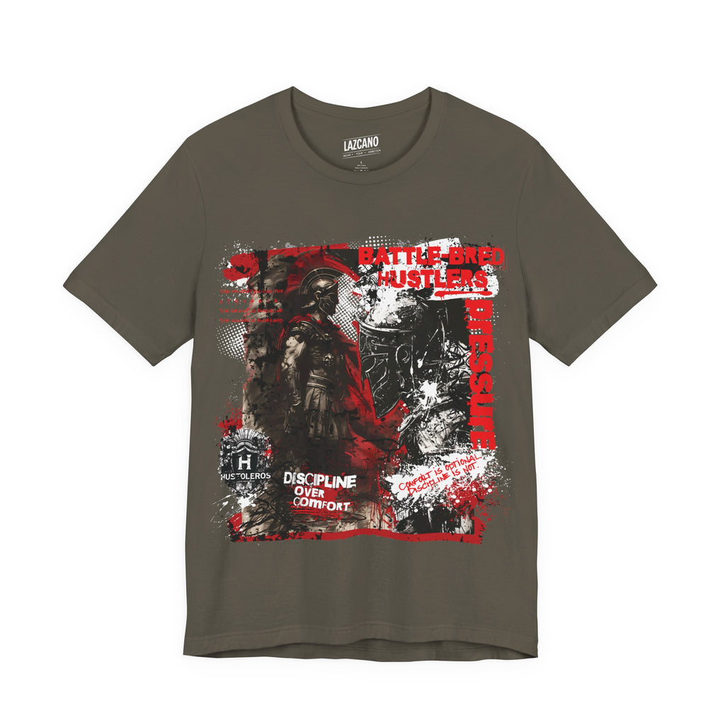Discipline Over Comfort Tee: Hustoleros Edition – Battle-Bred Hustlers