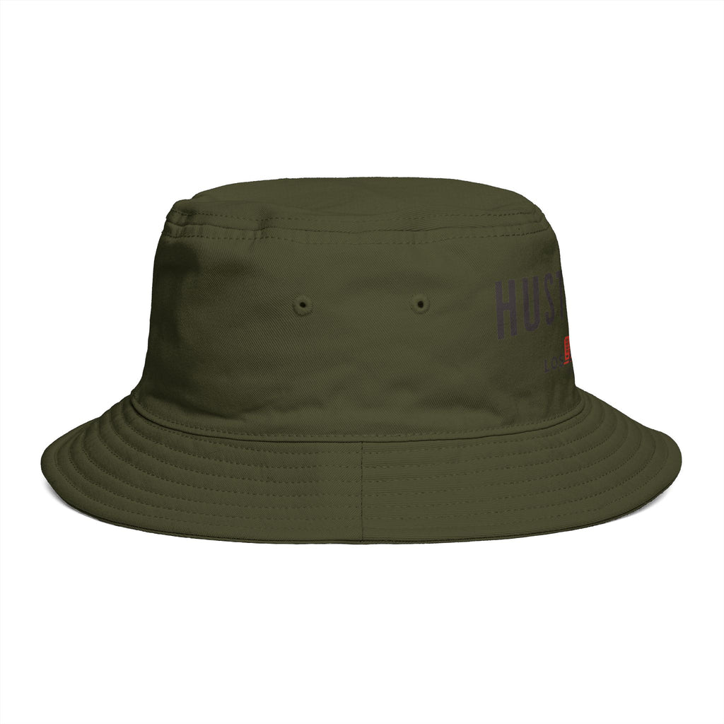 Hustoleros Los Angeles Bucket Hat — Vintage Streetwear Sun Hat