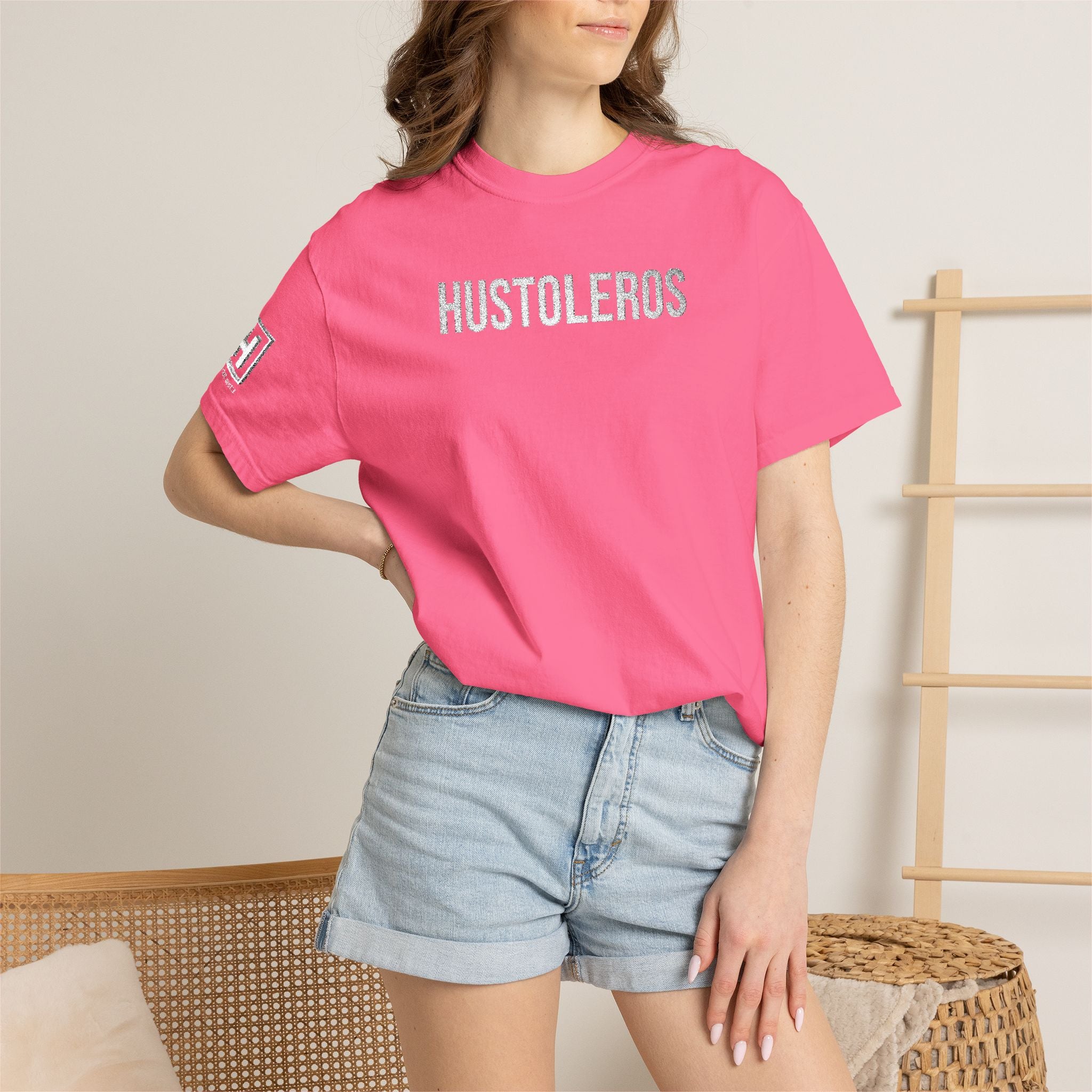Hustleros Vintage Embroidery Tee