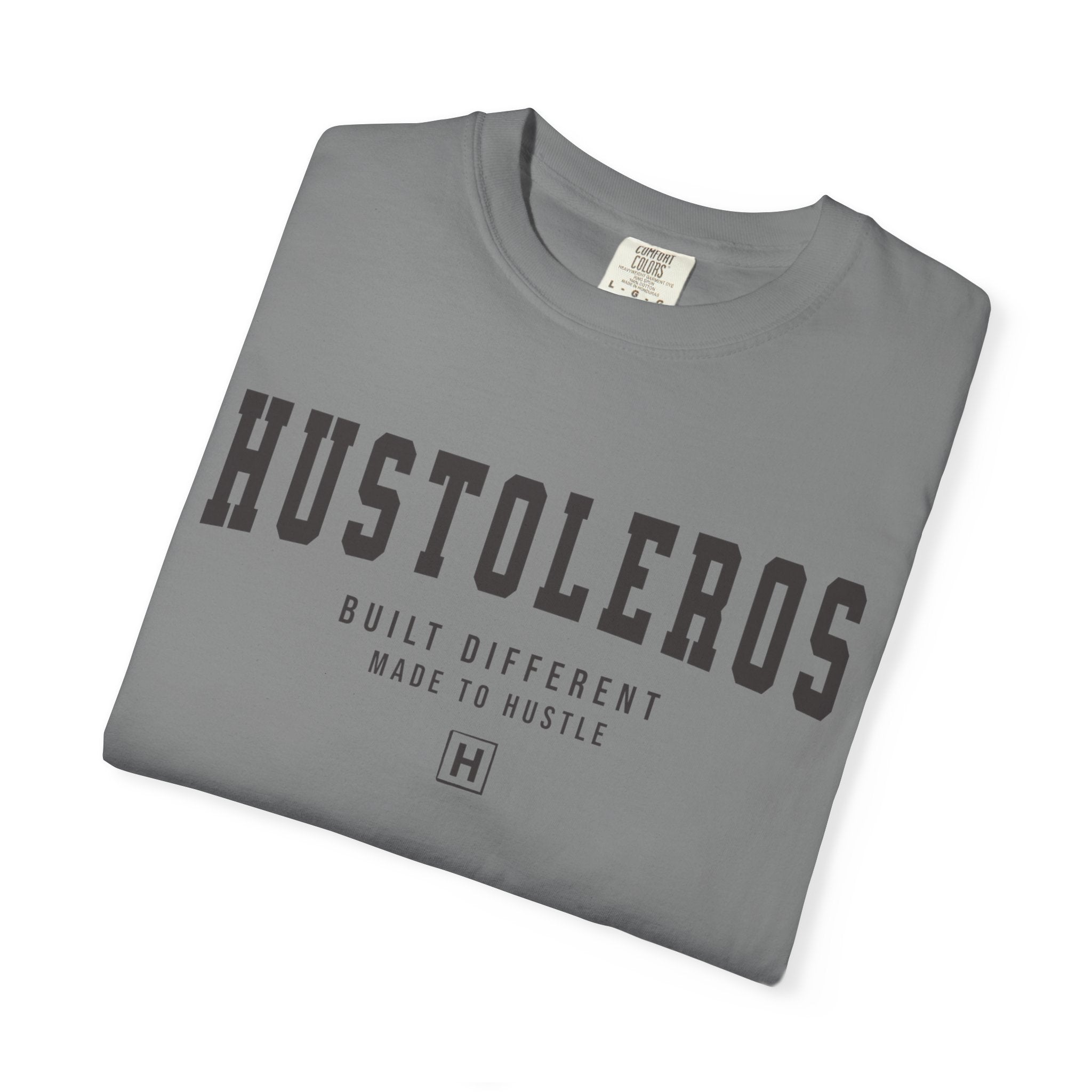 Hustoleros Graphic T-Shirt – 'Built Different, Made to Hustle' Casual Tee