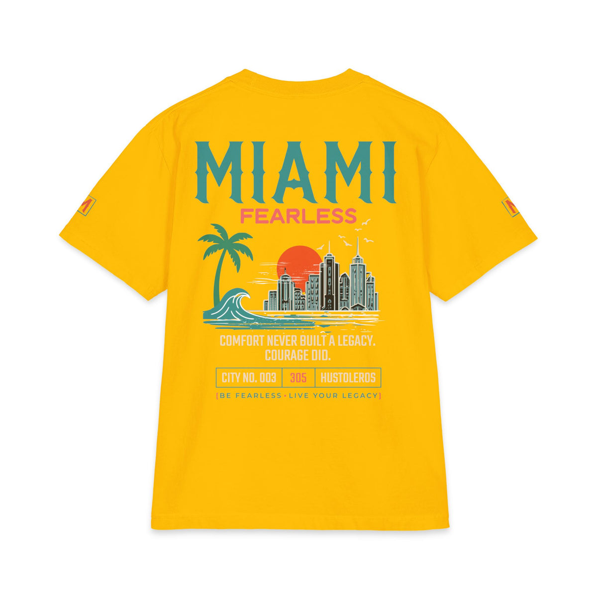 Hustoleros City Series No. 003 – Miami "Fearless" Tee