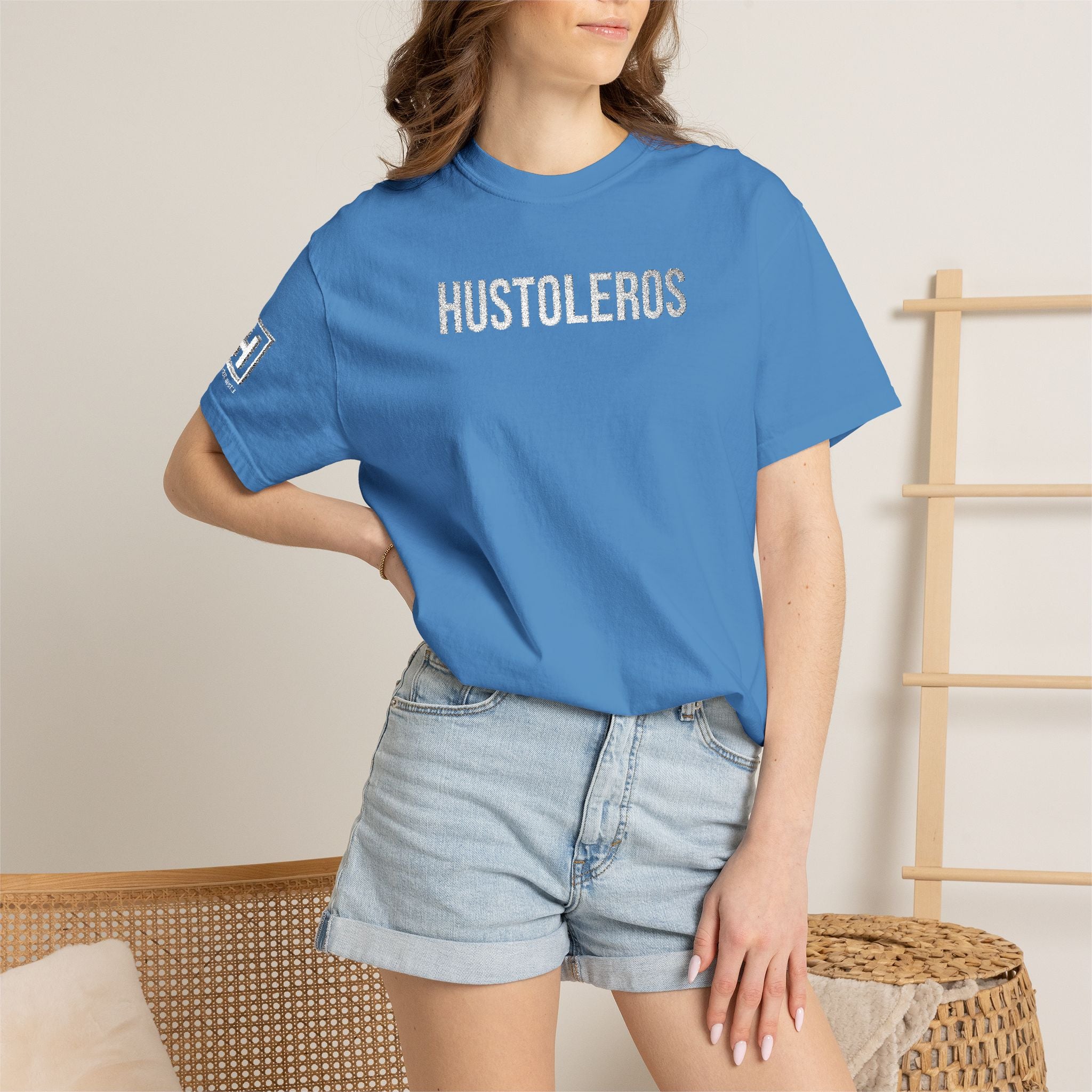 Hustleros Vintage Embroidery Tee