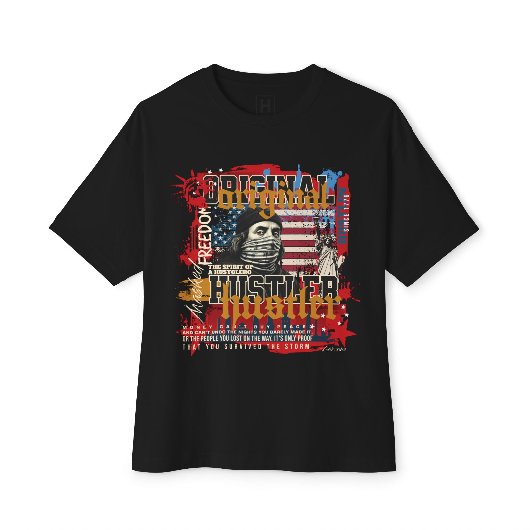 MASKED FREEDOM TEE — EVERY HUSTLER’S ORIGIN