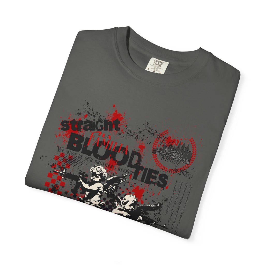 Graphic T-Shirt — 'Blood Ties But Our Head Moves' Punk Grunge Tee