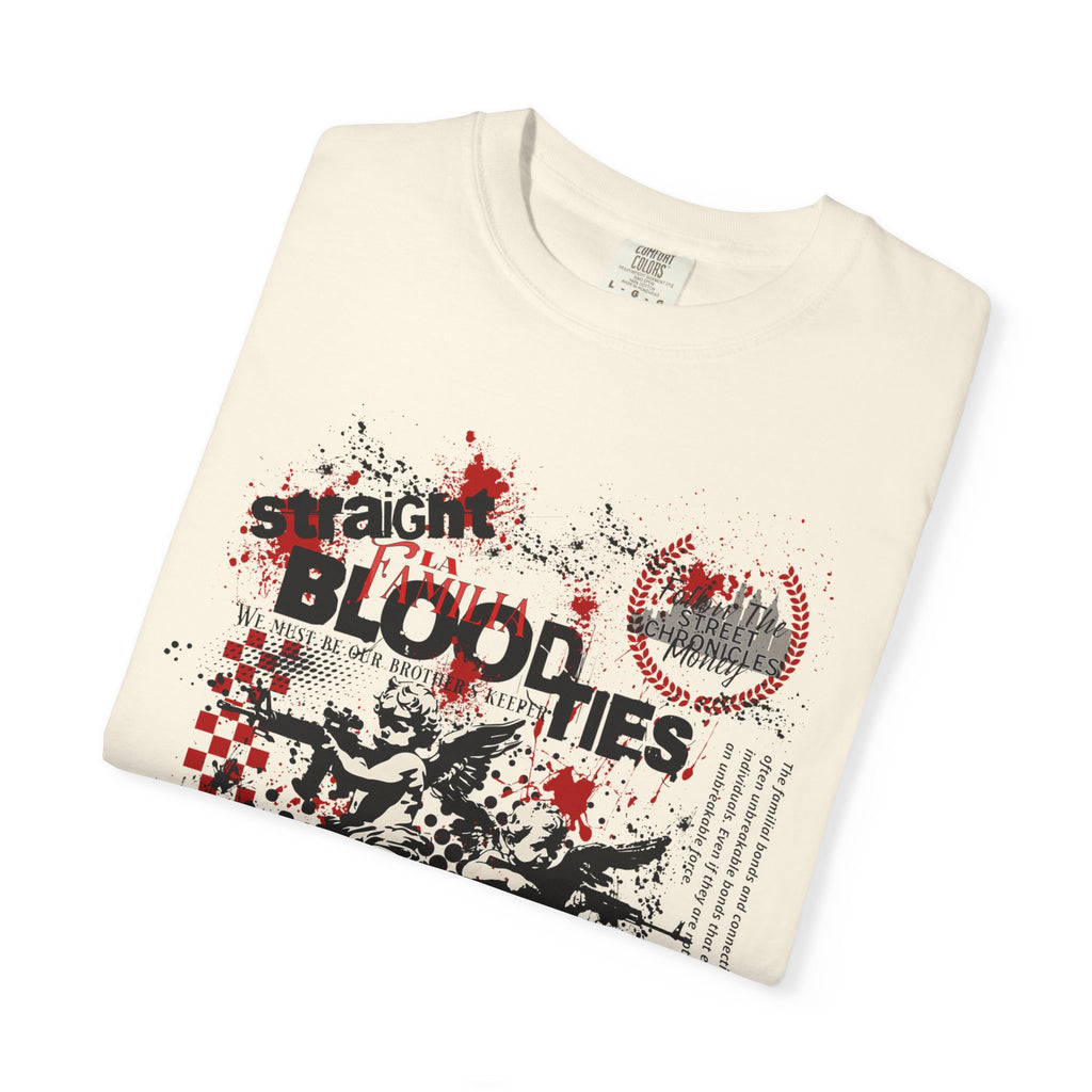 Graphic T-Shirt — 'Blood Ties But Our Head Moves' Punk Grunge Tee