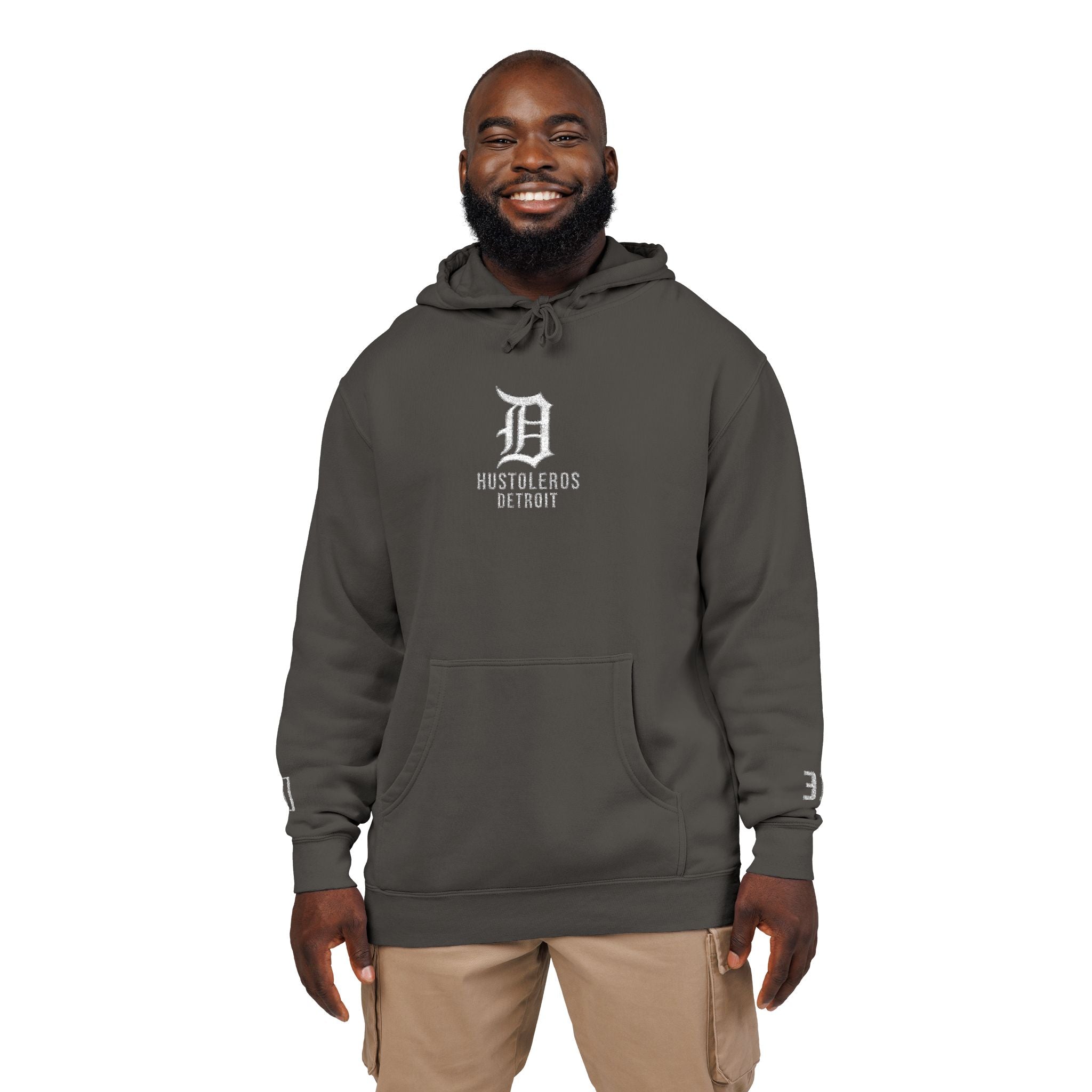 Hustoleros Detroit Embroidered Hoodie