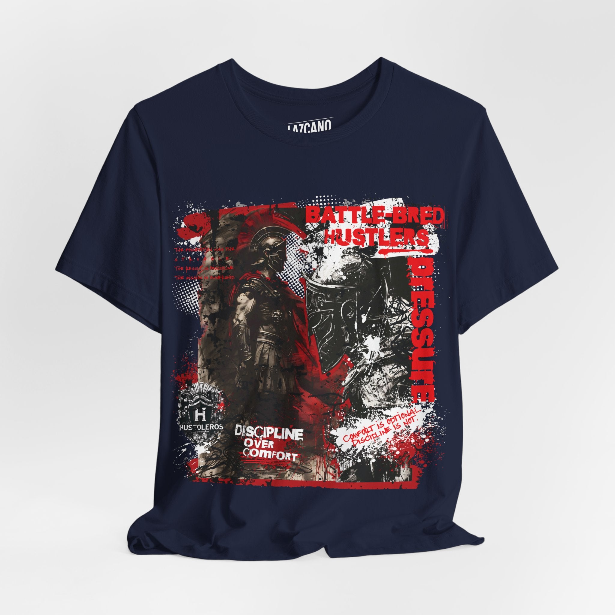 Discipline Over Comfort Tee: Hustoleros Edition – Battle-Bred Hustlers