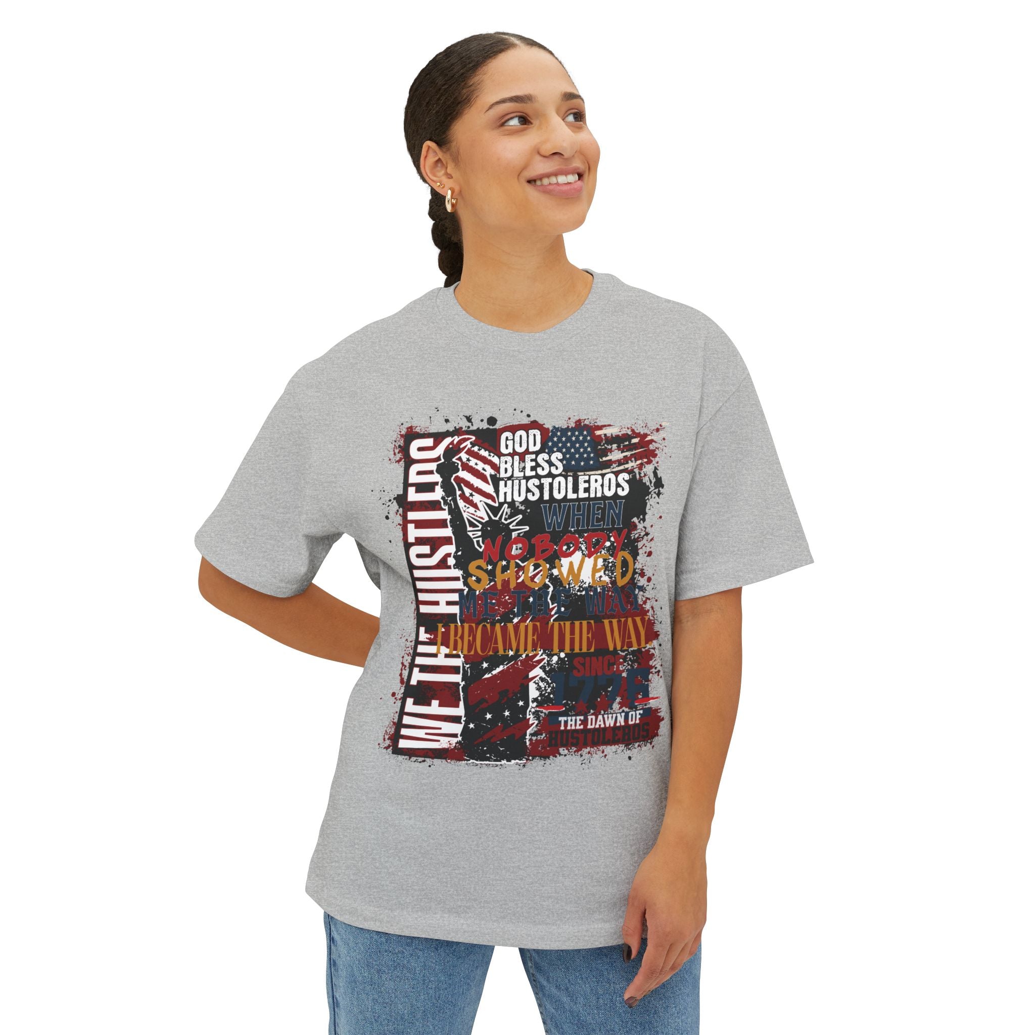 God Bless Hustlers – “We The Hustlers” Oversized Boxy Tee