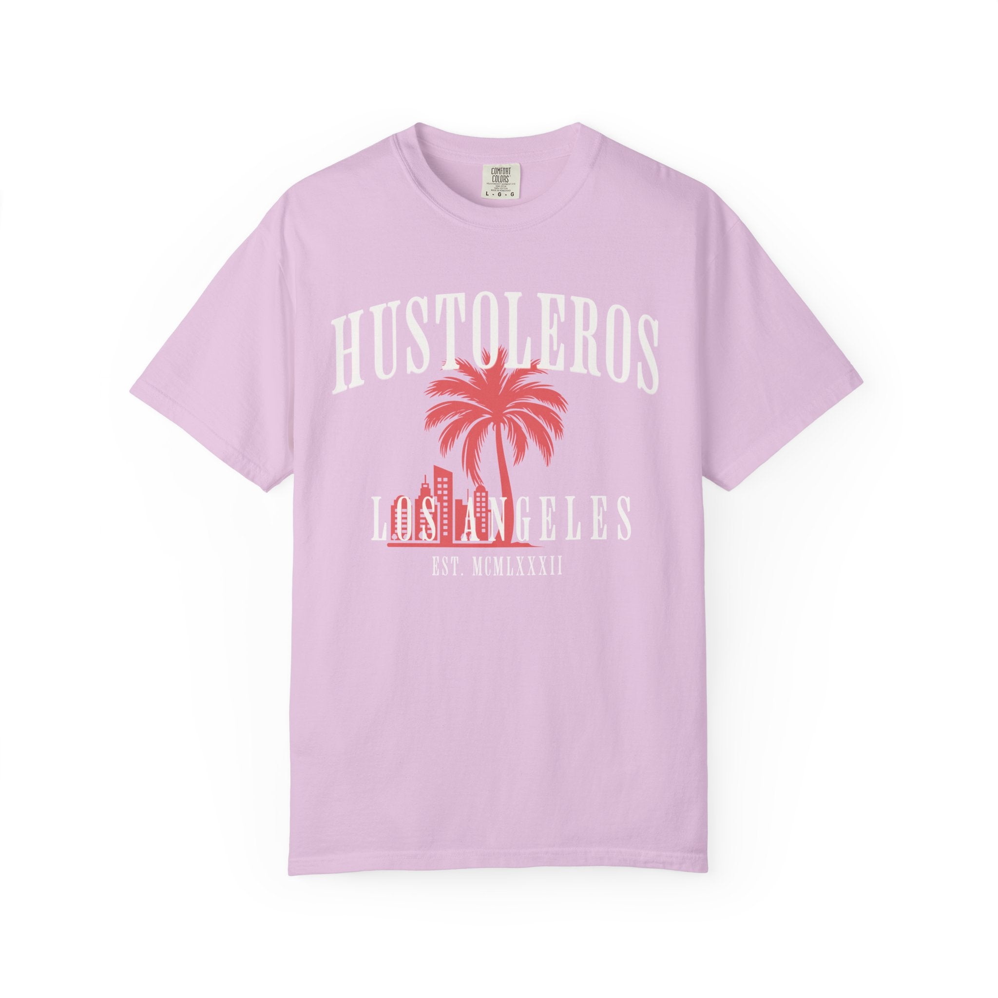 Hustoleros Los Angeles T-Shirt — Vintage Palm Graphic Tee (Est. MCMLXXXII)