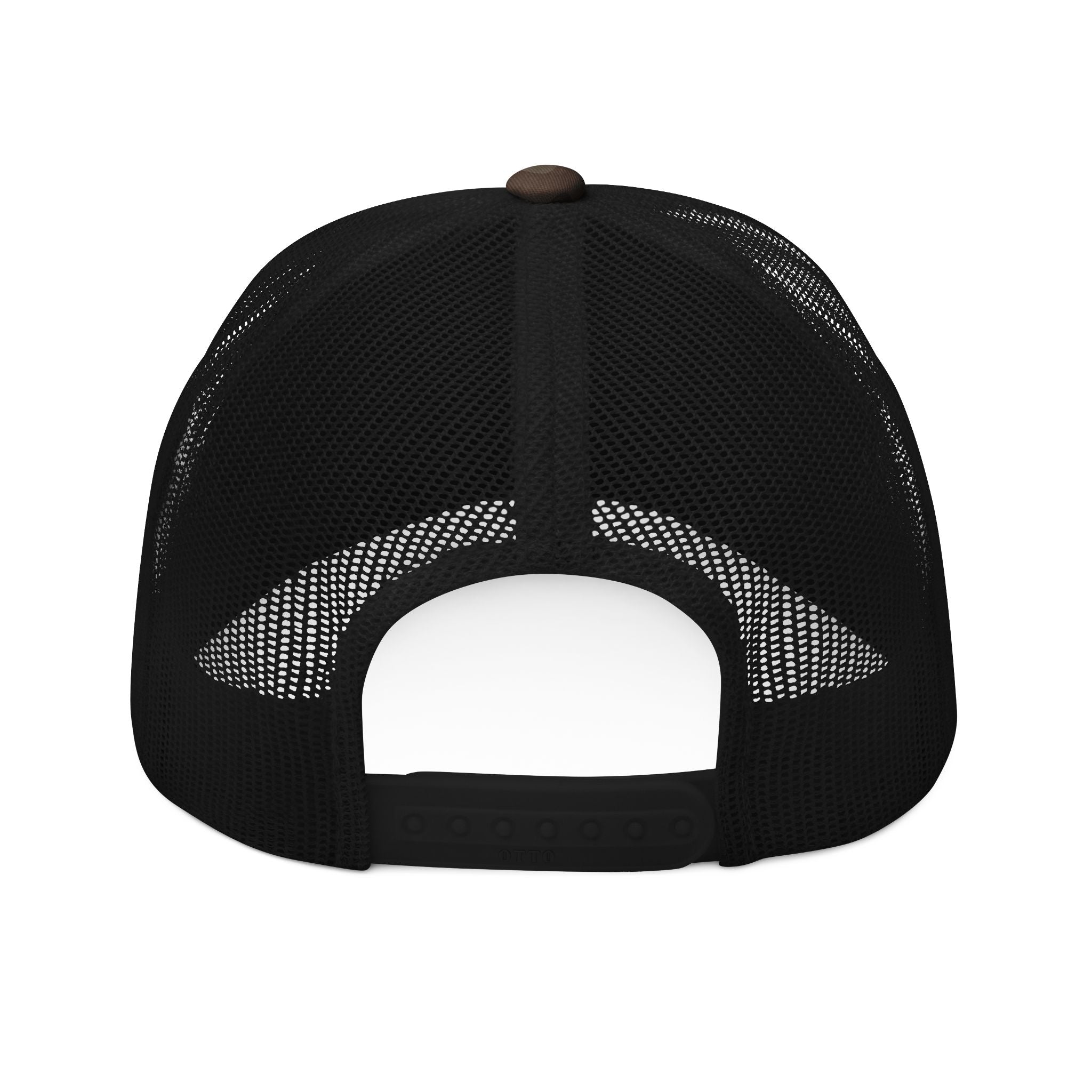 Camouflage Trucker Hat — Embroidered "HUSTOLEROS" Camo Mesh Cap